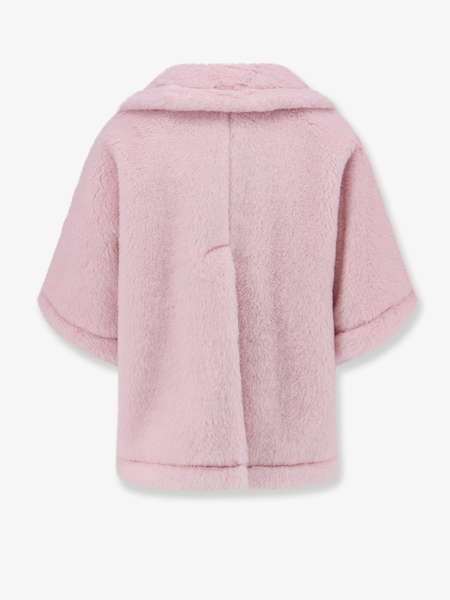 Max Mara Mxacorvino1 Alpaca And Virgin Wool Fur Cape Size L / US 10 / IT 46 - 2 Thumbnail