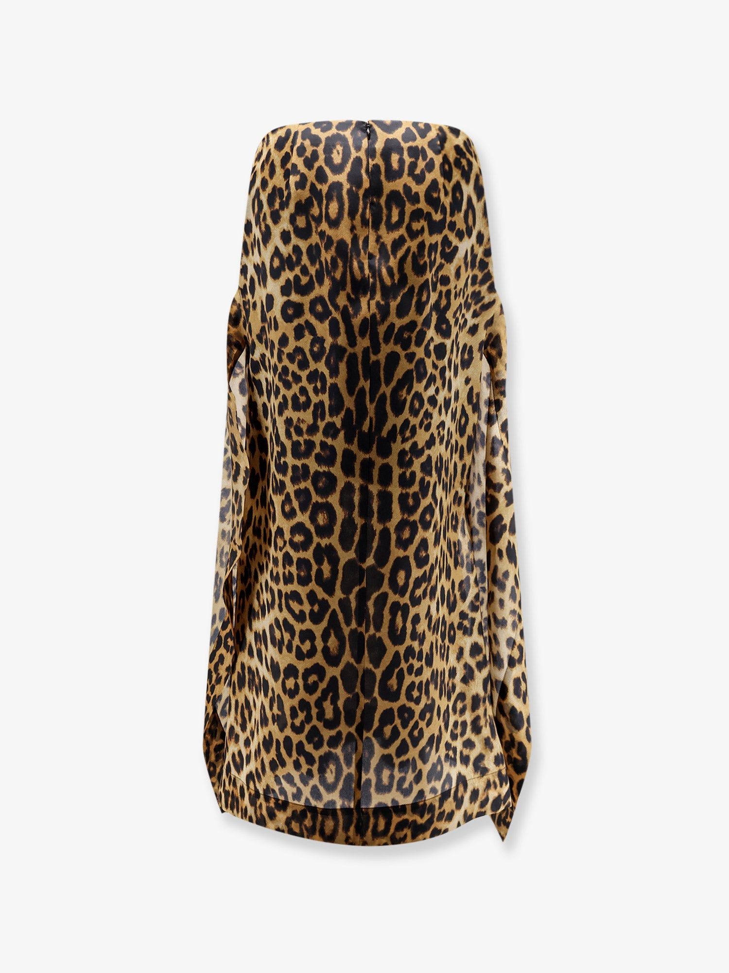 Alberta Ferretti Silk Skirt With Animal Print Size 27" / US 4 / IT 40 - 2 Thumbnail