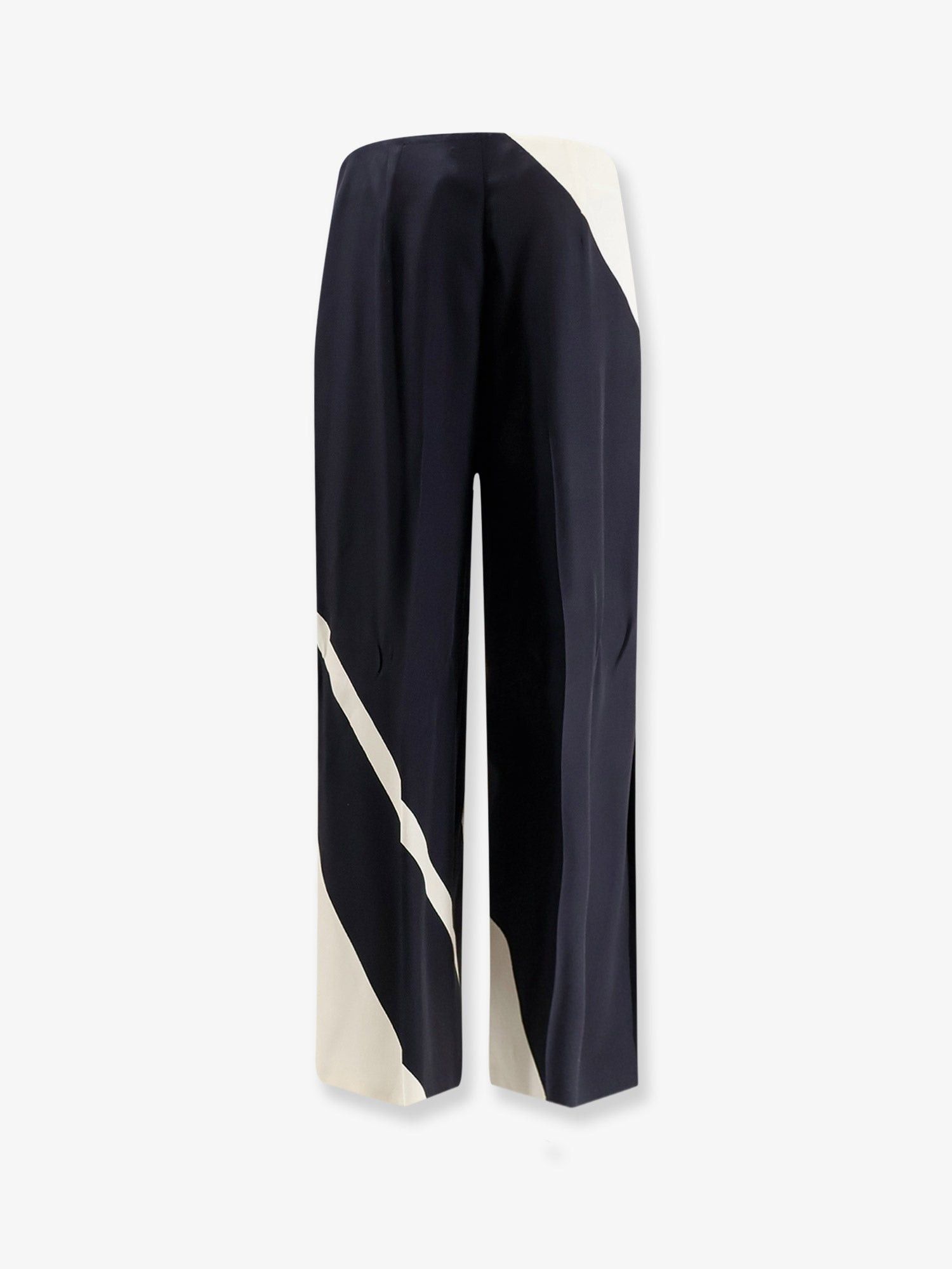 Alberta Ferretti Viscose Trousers With Bicolor Print Size 30" / US 8 / IT 44 - 2 Thumbnail