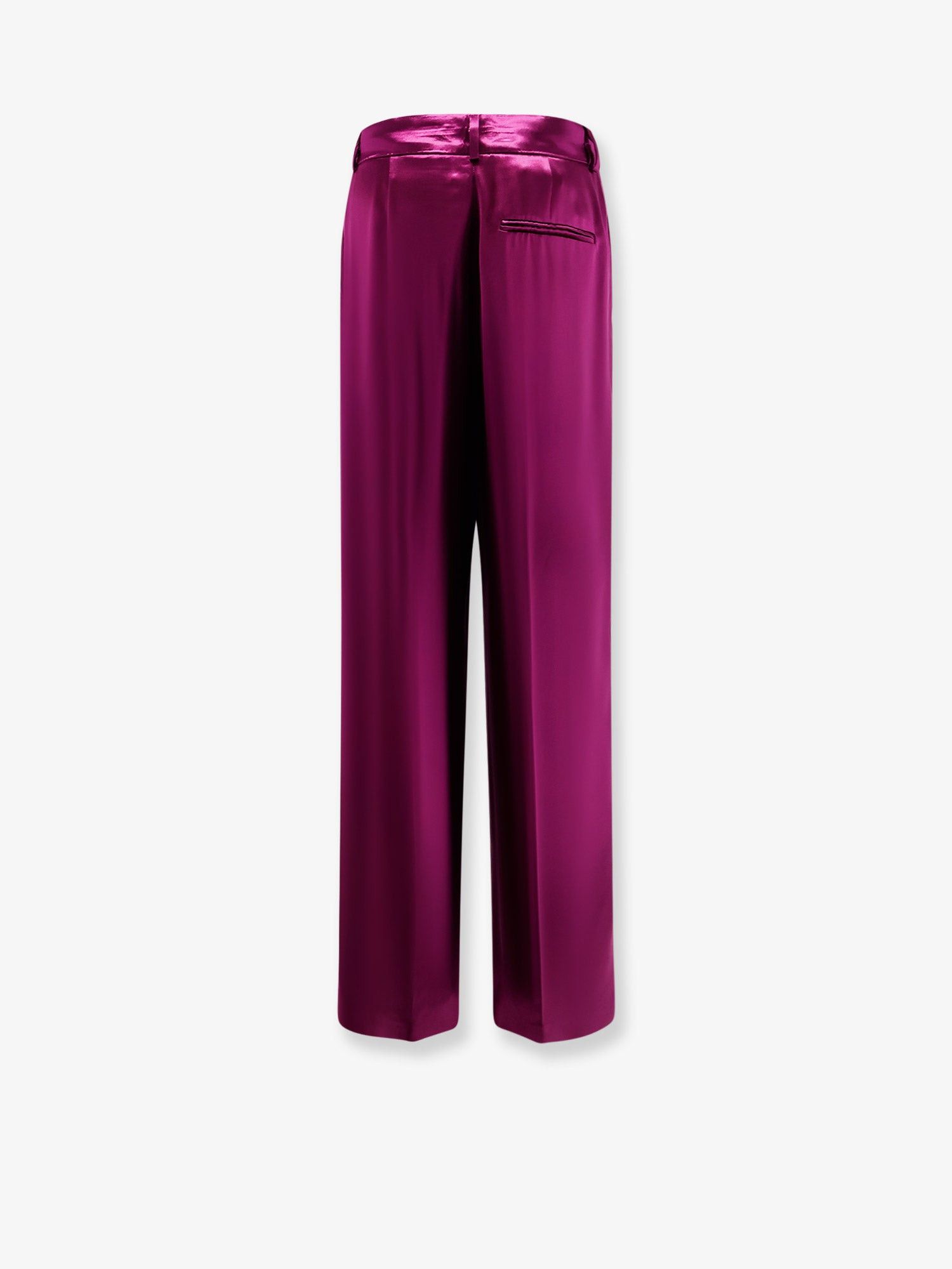 Alberta Ferretti Satin Trousers With Pinces Size 27" / US 4 / IT 40 - 2 Thumbnail