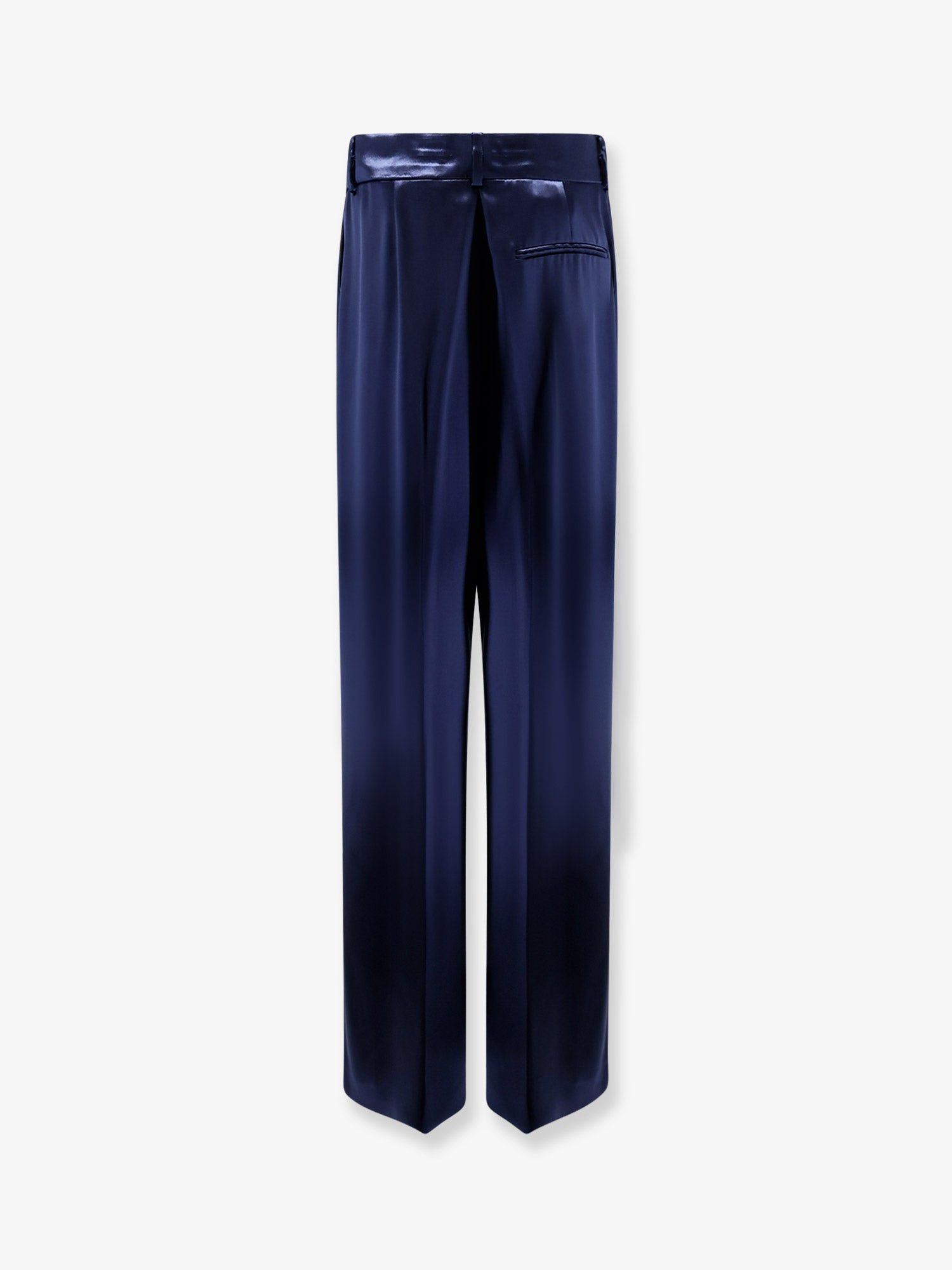 Alberta Ferretti Satin Trousers With Pinces Size 28" / US 6 / IT 42 - 2 Thumbnail