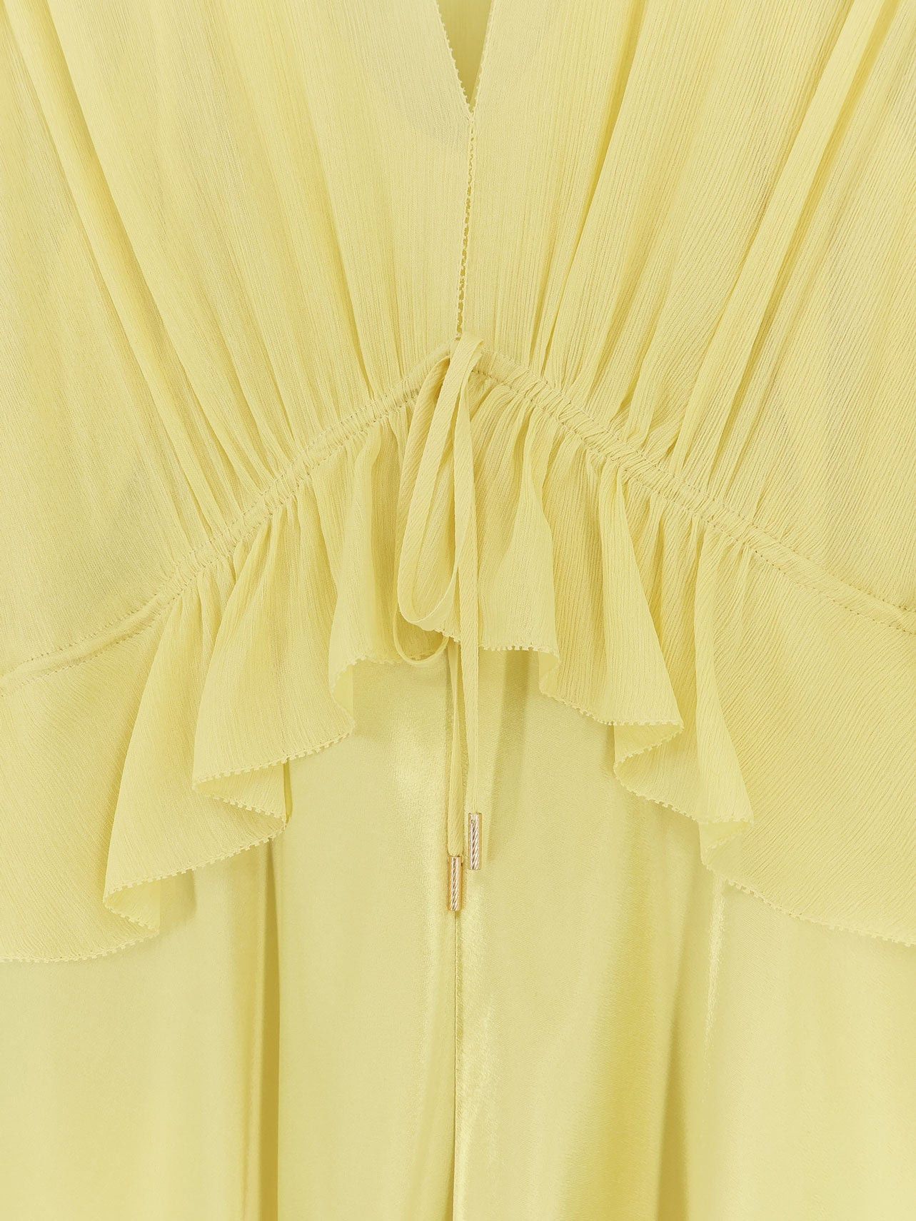 Alberta Ferretti Satin Long Dress Size M / US 6-8 / IT 42-44 - 3 Thumbnail