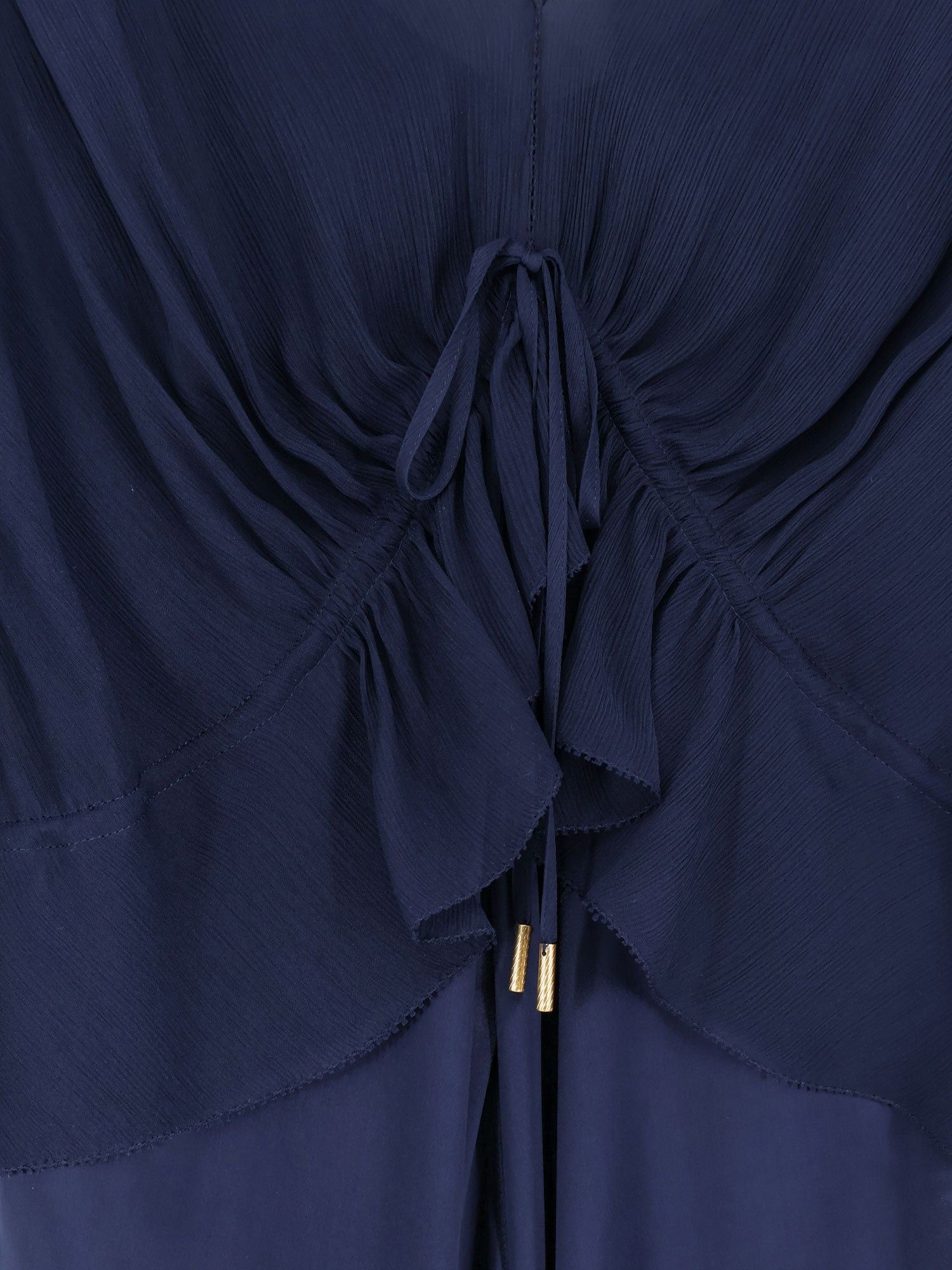 Alberta Ferretti Satin Long Dress Size M / US 6-8 / IT 42-44 - 3 Thumbnail