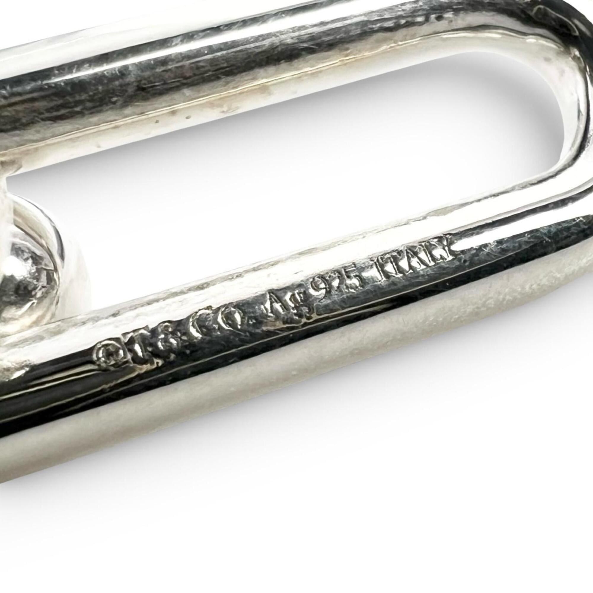 Tiffany & Co. TIFFANY&Co. Tiffany HardWear Double Long Link Earrings, AG925 Sterling Silver, Made in Italy, Weight: 20g, Women's. Size ONE SIZE - 10 Thumbnail