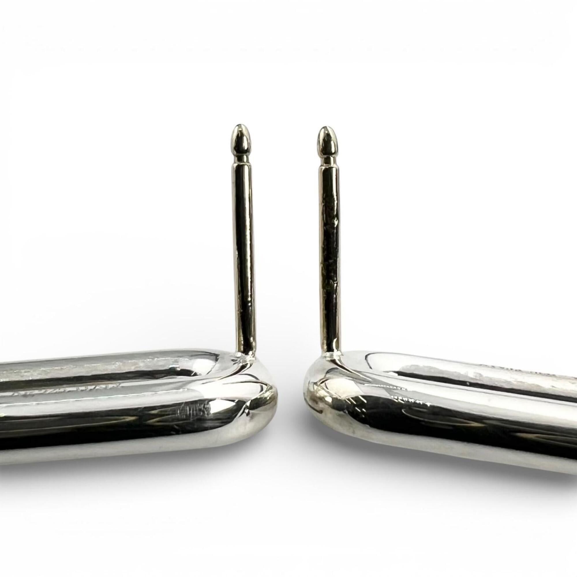 Tiffany & Co. TIFFANY&Co. Tiffany HardWear Double Long Link Earrings, AG925 Sterling Silver, Made in Italy, Weight: 20g, Women's. Size ONE SIZE - 7 Thumbnail