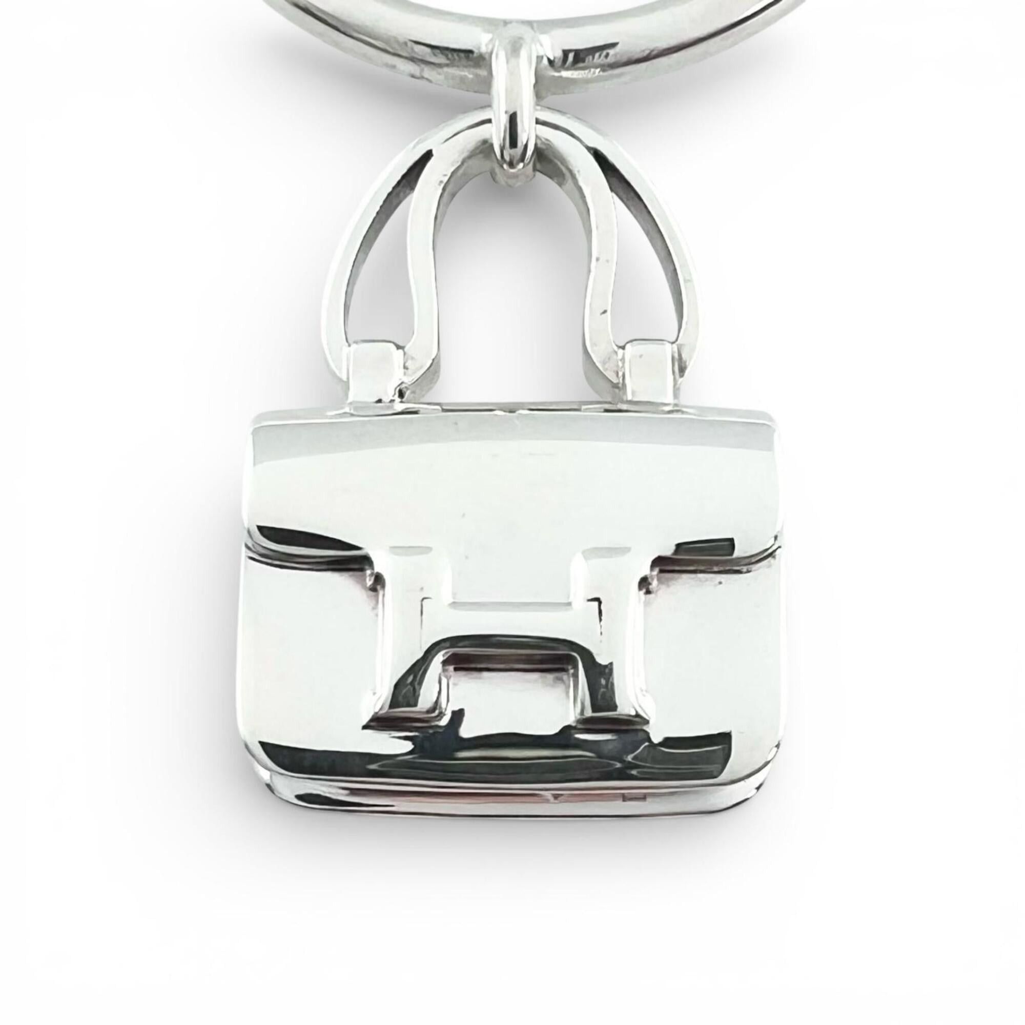 Hermes HERMES Amulette Constance Ring, AG925, 2020 model, Silver, Size 54, Made in France, Weight: 6.8g, Women's. Size ONE SIZE - 6 Thumbnail