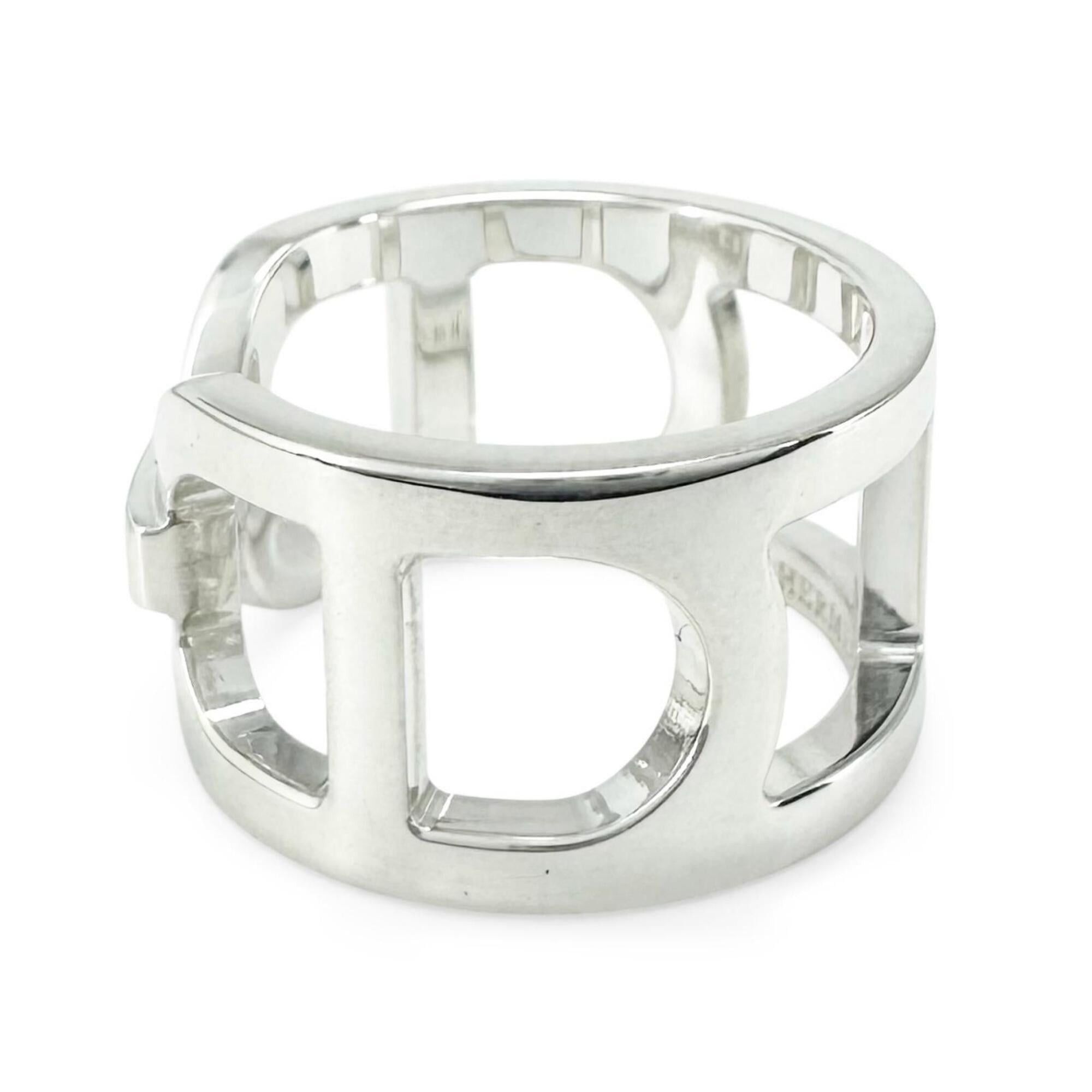 Hermes HERMES Everchaine d'Ancre AG925 Ring, 2021 model, Silver, Size 48, with case, Made in Italy, Weight: 5.6g, Women's. Size ONE SIZE - 5 Thumbnail