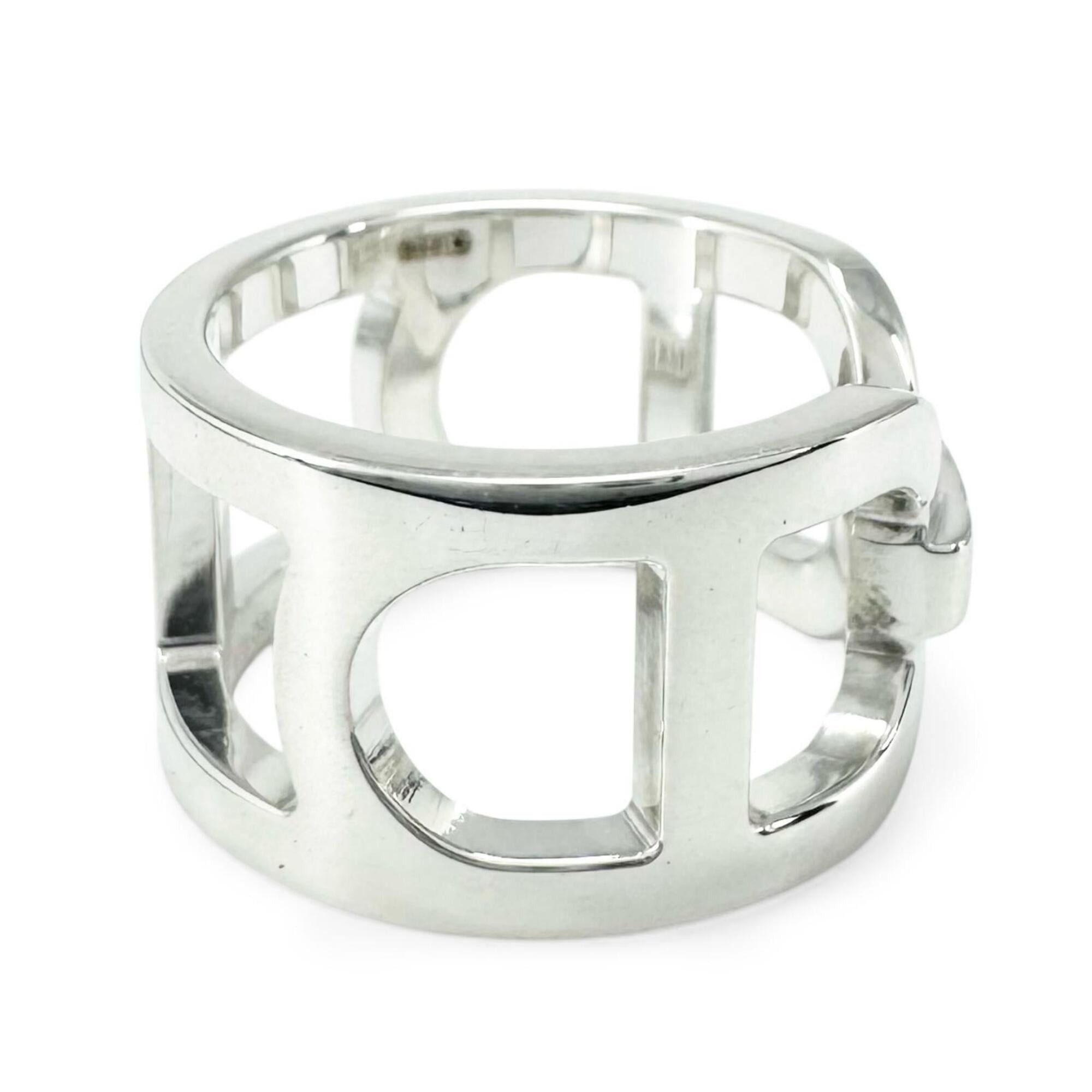 Hermes HERMES Everchaine d'Ancre AG925 Ring, 2021 model, Silver, Size 48, with case, Made in Italy, Weight: 5.6g, Women's. Size ONE SIZE - 4 Thumbnail