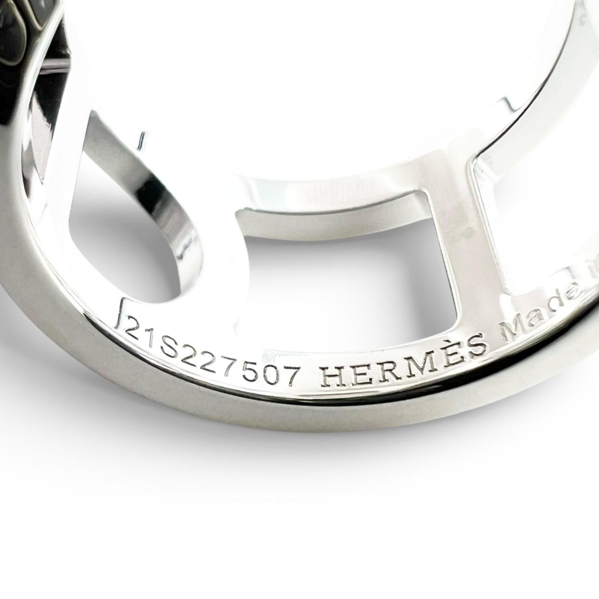 Hermes HERMES Everchaine d'Ancre AG925 Ring, 2021 model, Silver, Size 48, with case, Made in Italy, Weight: 5.6g, Women's. Size ONE SIZE - 7 Thumbnail