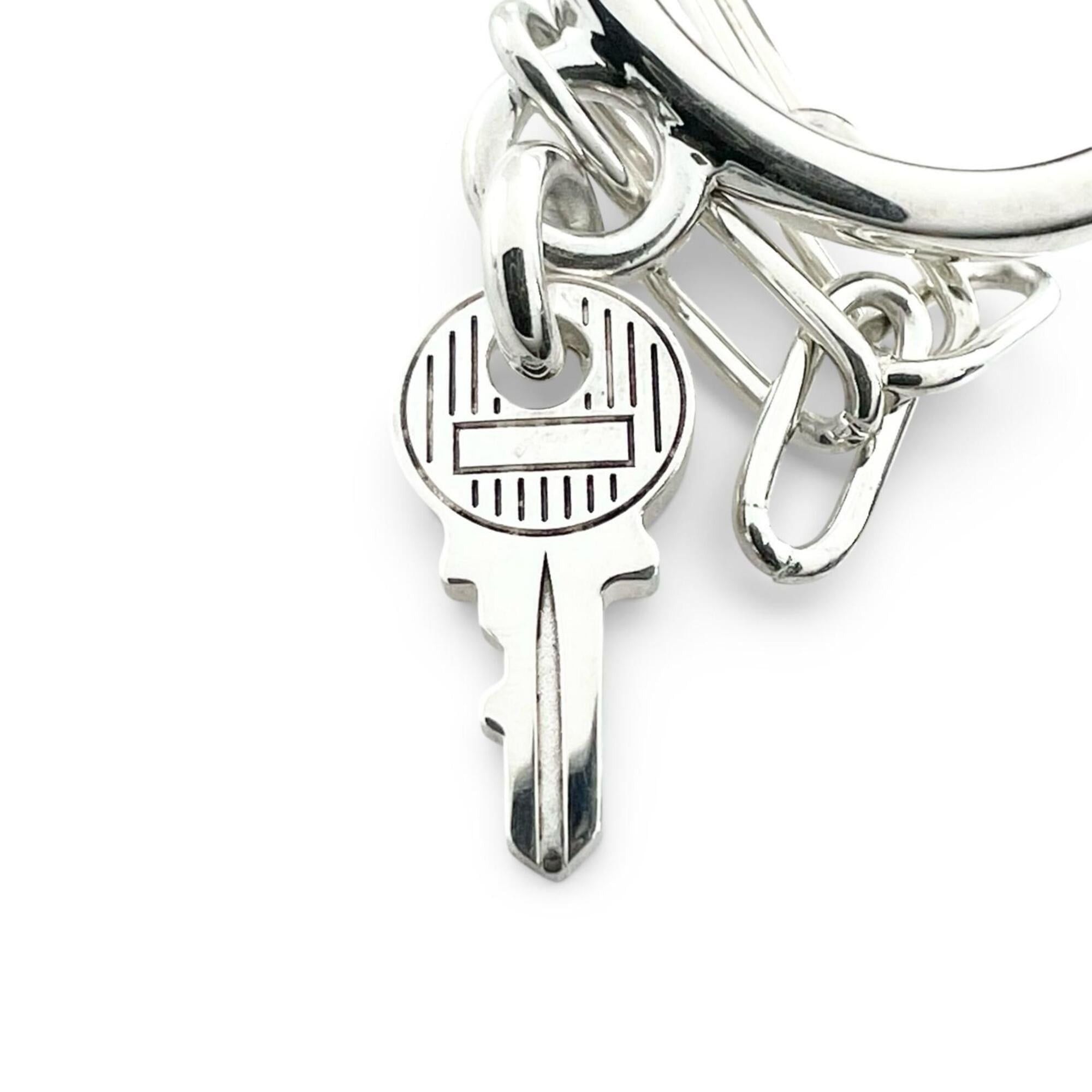 Hermes HERMES Alpha Kelly Double Ring, 2018 model, AG925 sterling silver, size 51, with case, made in France, weight 12.3g, women's. Size ONE SIZE - 5 Thumbnail