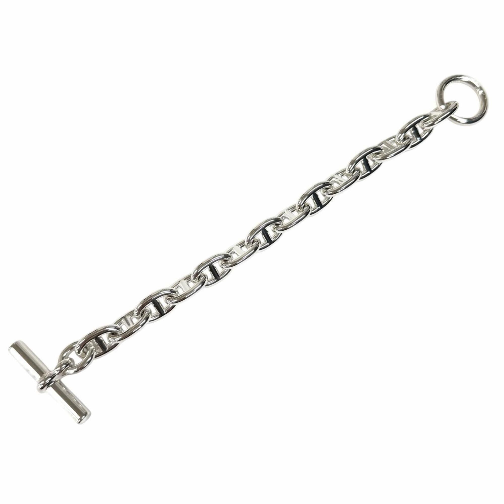 Hermes HERMES Chaine d'Ancre MM 925 Bracelet, 14 links, Silver, with Case, Made in France, Weight: 53.2g, Women's. Size ONE SIZE - 4 Thumbnail