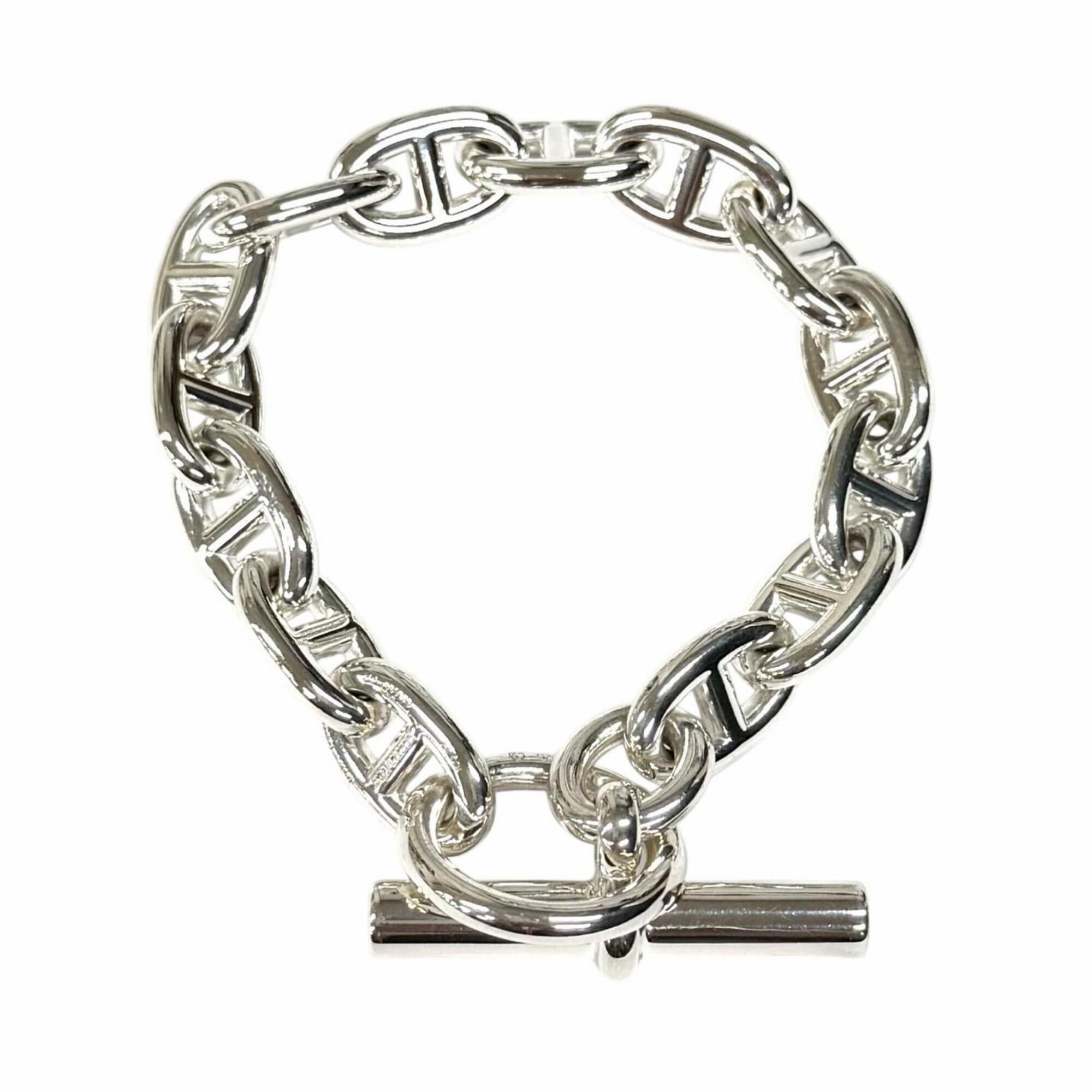 Hermes HERMES Chaine d'Ancre MM 925 Bracelet, 14 links, Silver, with Case, Made in France, Weight: 53.2g, Women's. Size ONE SIZE - 3 Thumbnail