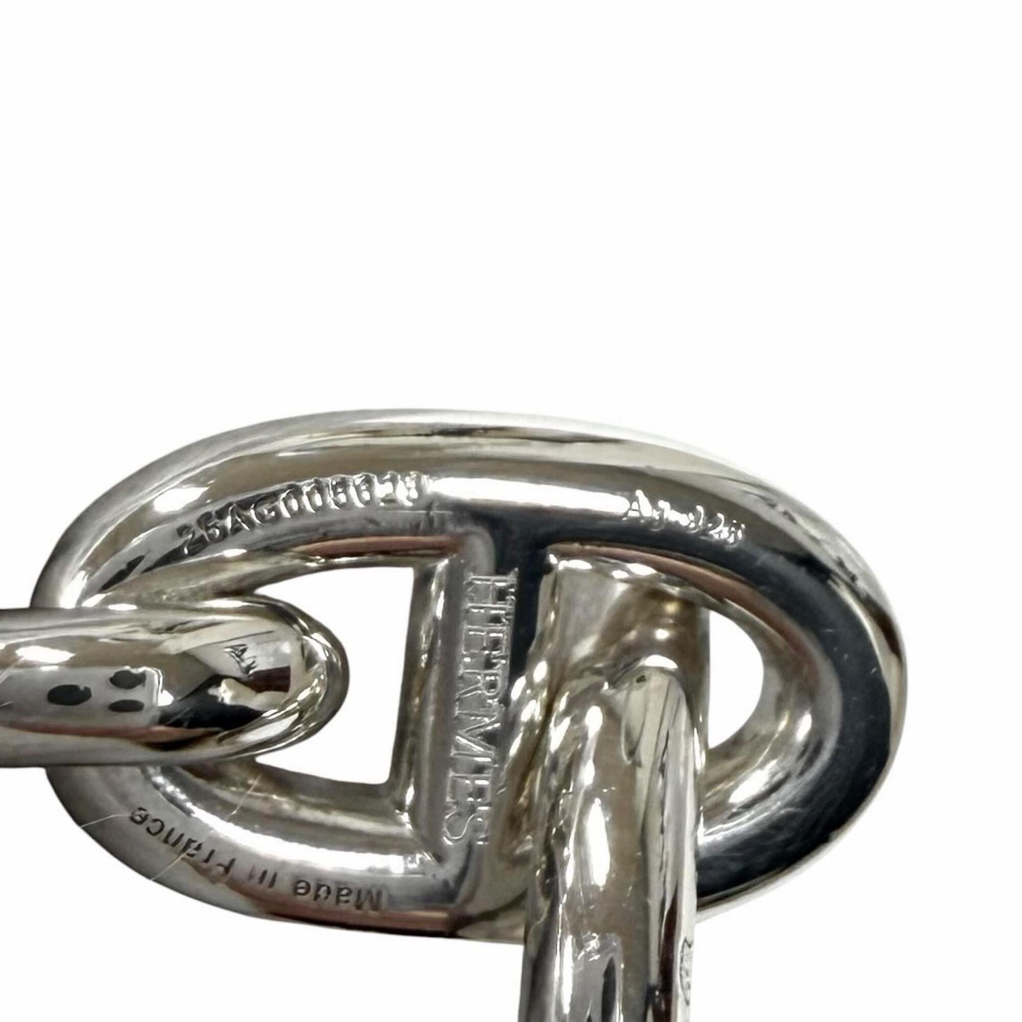 Hermes HERMES Chaine d'Ancre MM 925 Bracelet, 14 links, Silver, with Case, Made in France, Weight: 53.2g, Women's. Size ONE SIZE - 7 Thumbnail