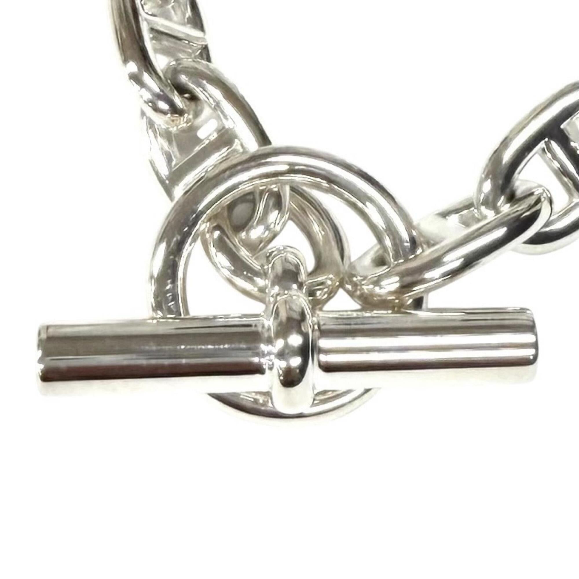 Hermes HERMES Chaine d'Ancre MM 925 Bracelet, 14 links, Silver, with Case, Made in France, Weight: 53.2g, Women's. Size ONE SIZE - 5 Thumbnail