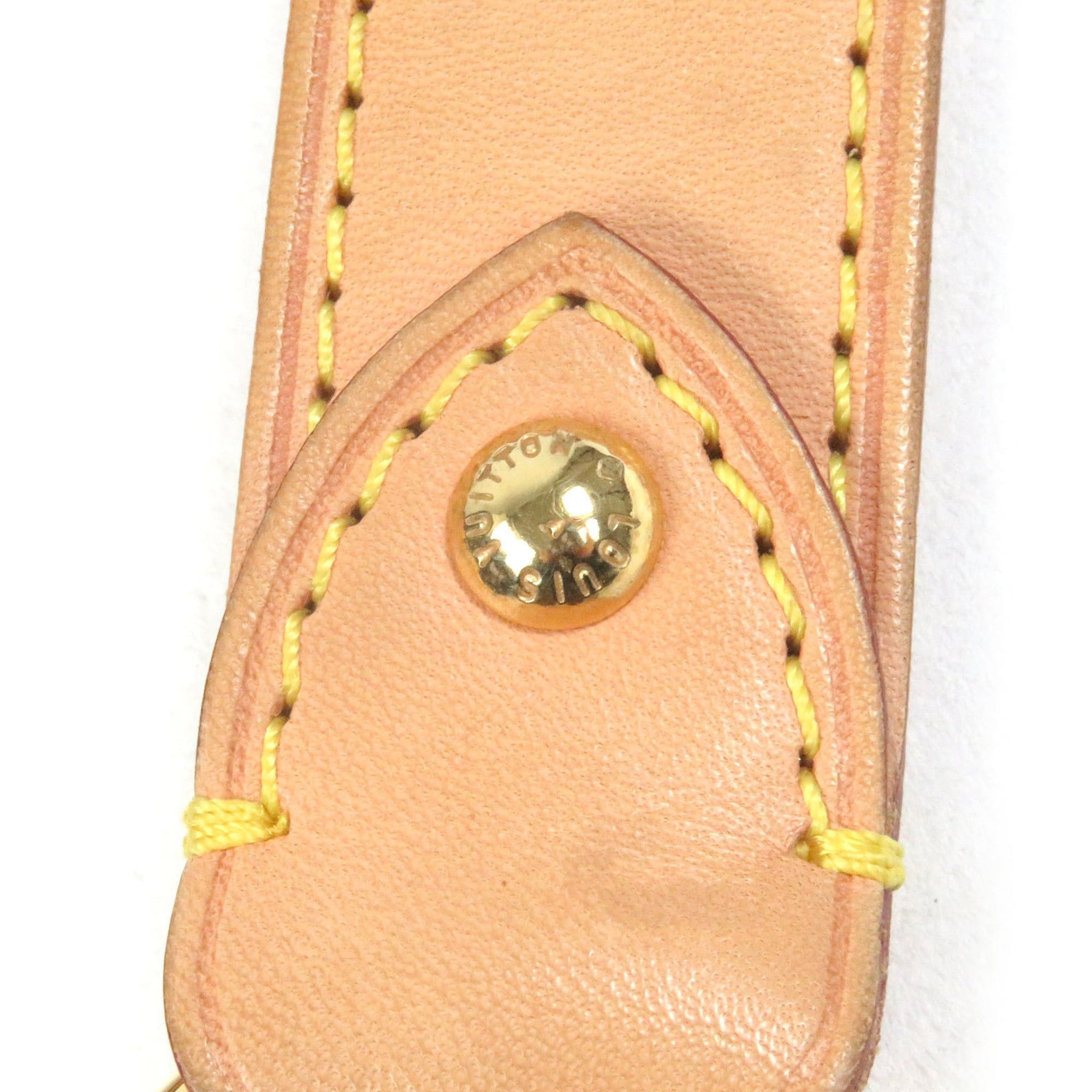 Louis Vuitton Louis Vuitton natural leather shoulder strap belt with LV logo, beige and gold accents, recommended for men. Size ONE SIZE - 4 Thumbnail