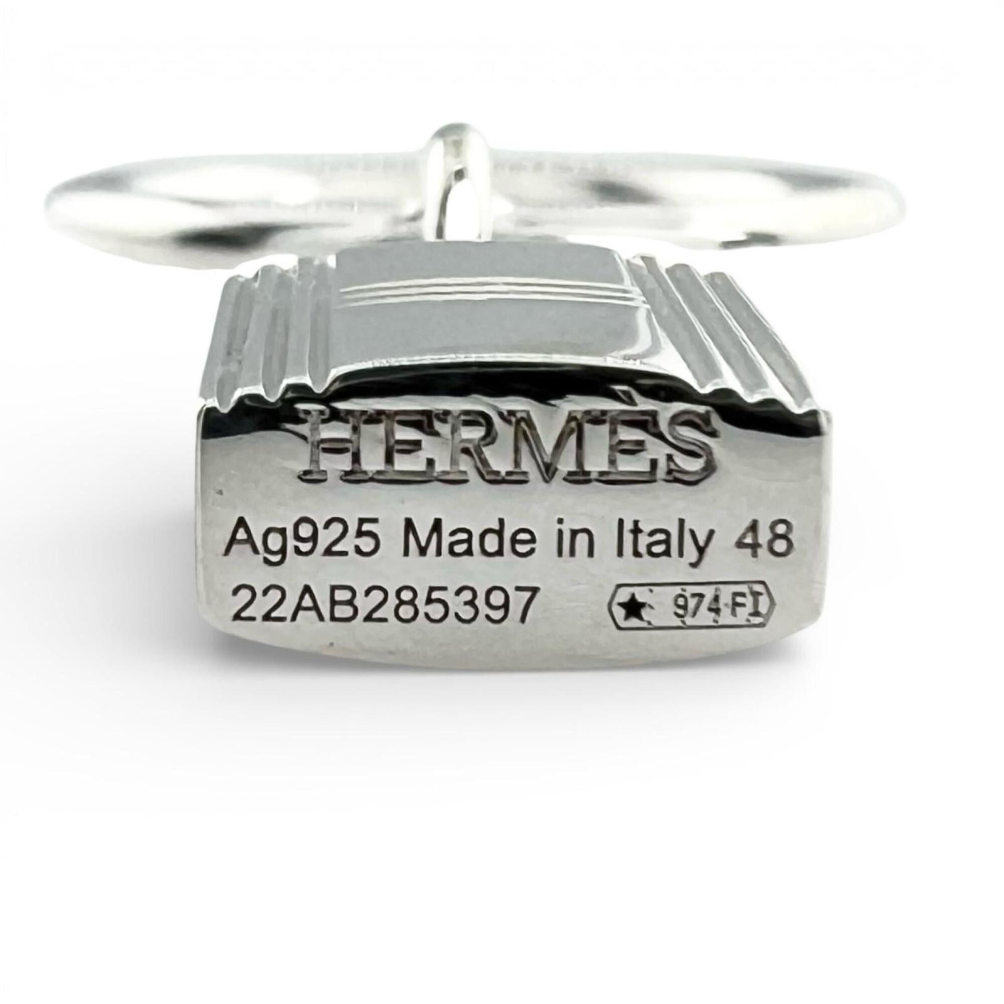 Hermes HERMES (Hermes) 2020 Amulette Cadena AG925 Ring, Silver, Size 48, Made in Italy, Weight 5.2g, Women's Size ONE SIZE - 5 Thumbnail