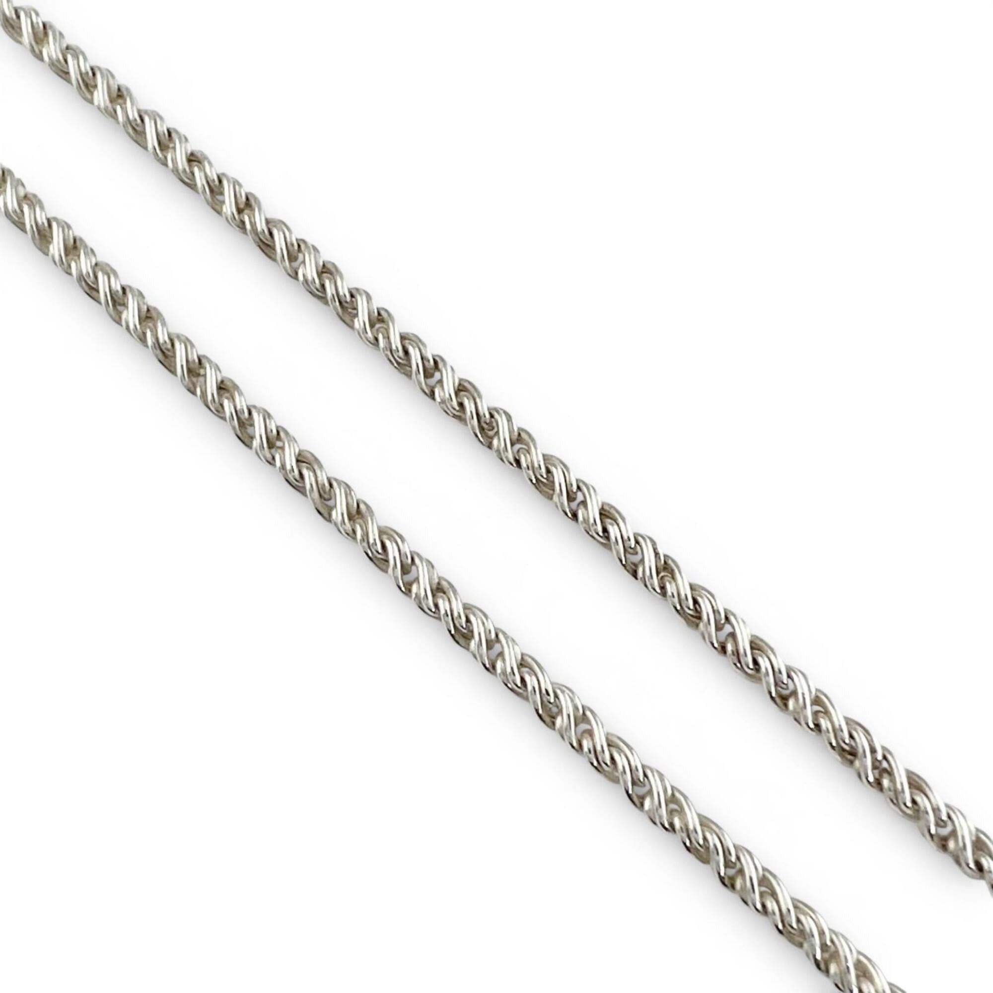 Tiffany & Co. TIFFANY&Co. Tiffany Vintage 925 750 Double Heart Puzzle Necklace, Silver and Gold, Made in Italy, Weight 22.9g, Women's. Size ONE SIZE - 6 Thumbnail