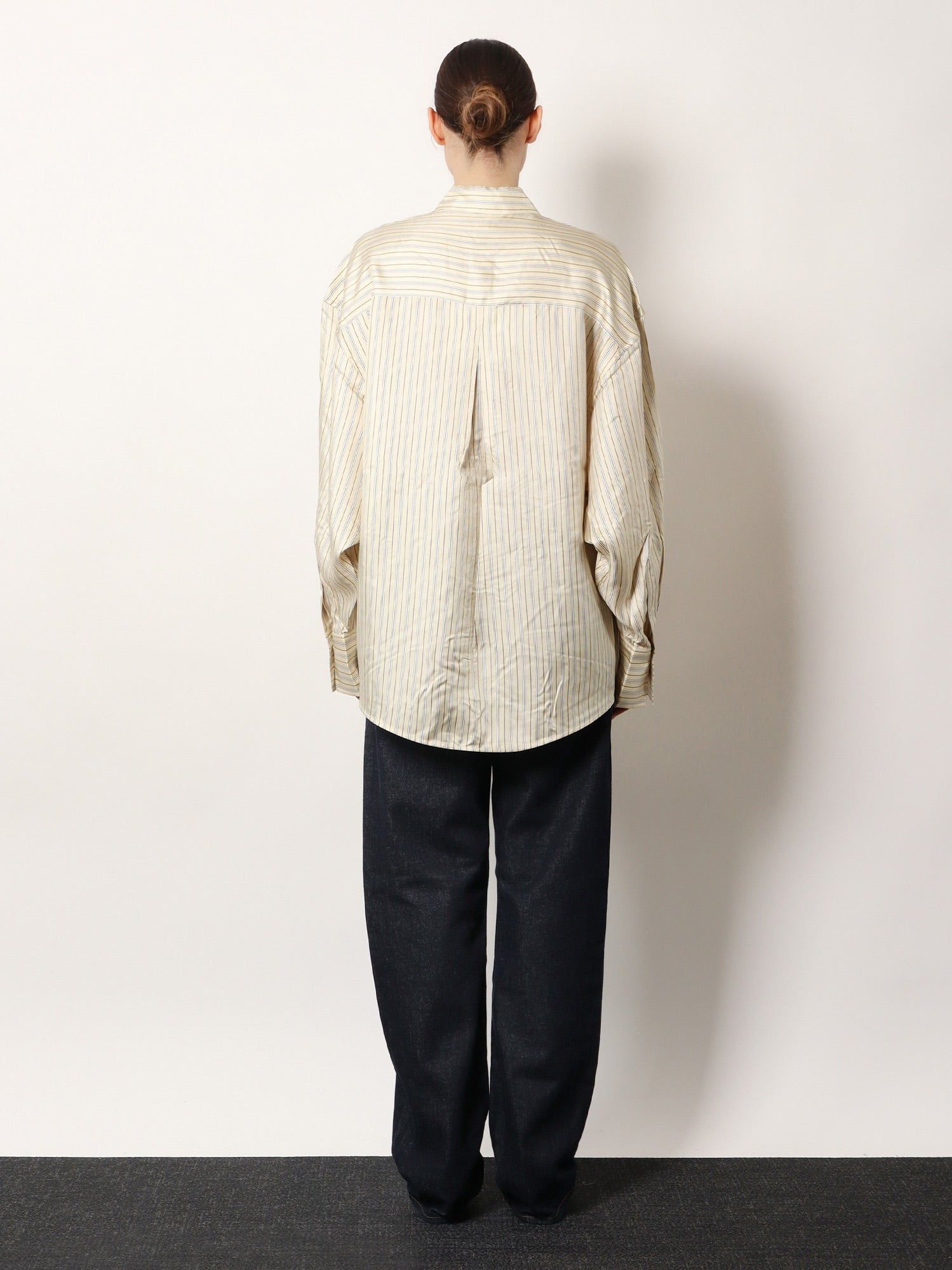 Toteme Oversized Striped Silk Shirt Size XS / US 0-2 / IT 36-38 - 5 Thumbnail