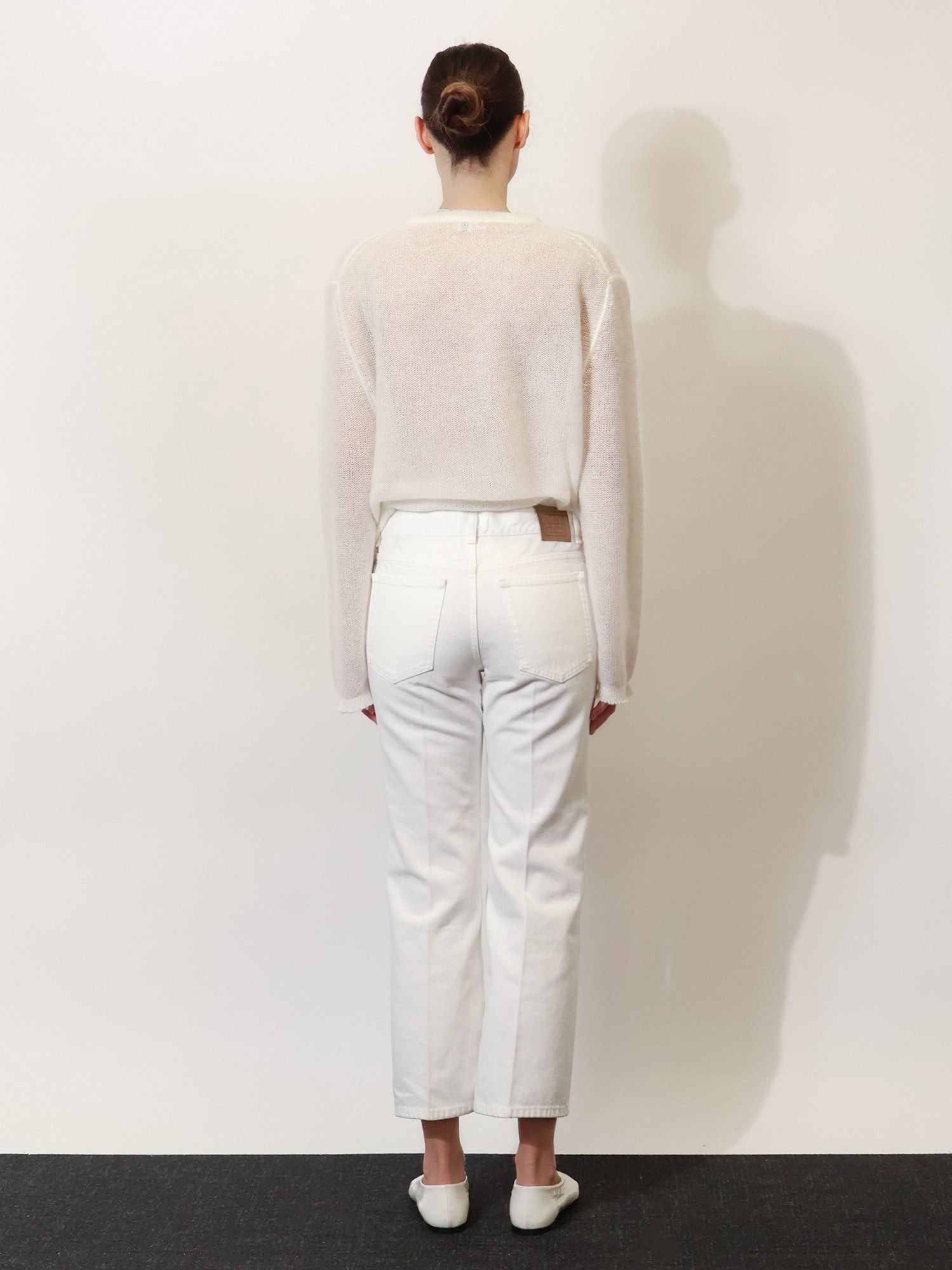 Toteme White Denim Trousers With Flared Bottom Size 25" / US 0 / IT 36 - 4 Thumbnail