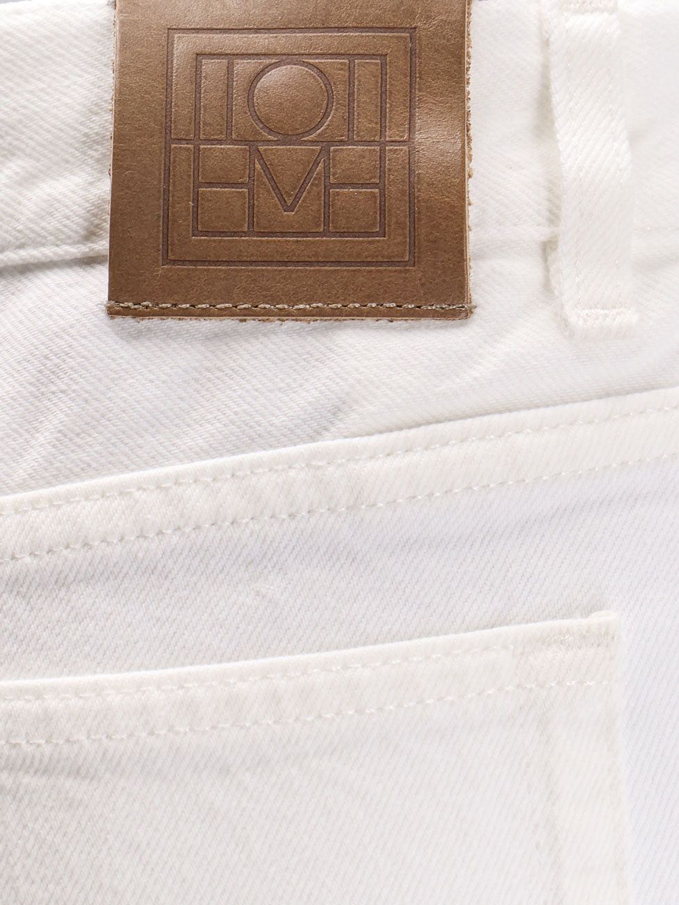 Toteme White Denim Trousers With Flared Bottom Size 26" / US 2 / IT 38 - 3 Thumbnail