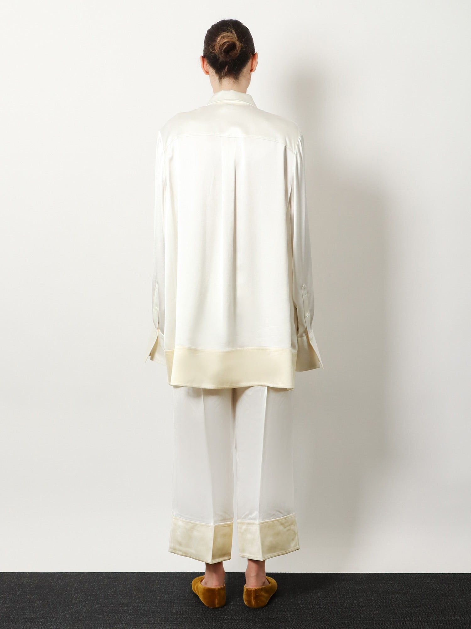 Toteme Tuxedo Satin Viscose Shirt Size M / US 6-8 / IT 42-44 - 5 Thumbnail