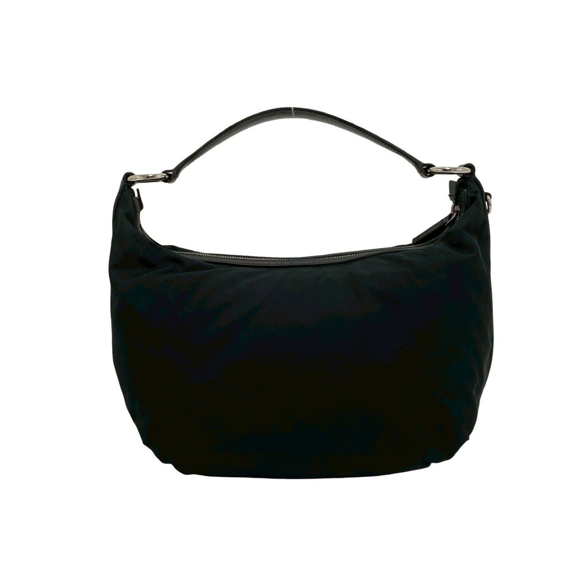Prada Prada logo embossed nylon patent leather enamel genuine handbag mini tote bag black 25242 Size ONE SIZE - 3 Thumbnail