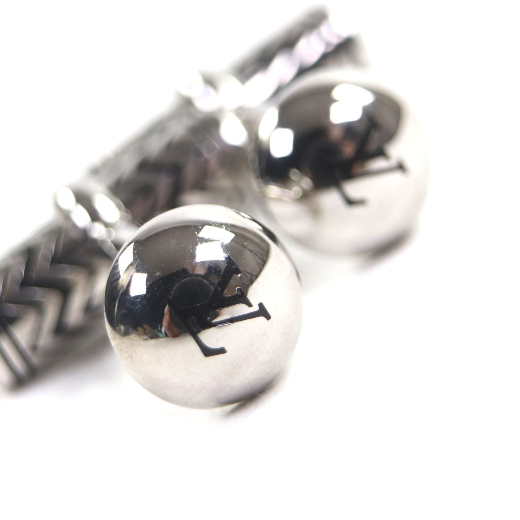 Louis Vuitton LOUIS VUITTON M66948 V-Karakoram Cufflinks, Silver, Made in Italy, Men's, Business Recommended ◎ Size ONE SIZE - 4 Thumbnail