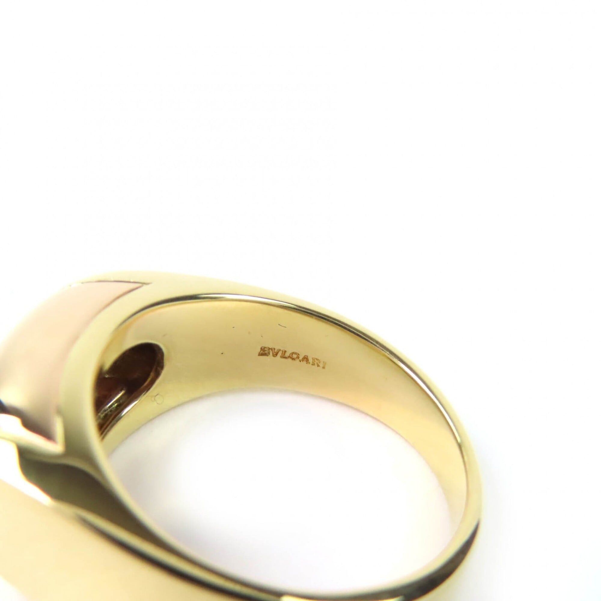 Bvlgari BVLGARI Tronchetto Ring, 750 (PG) Gold, Weight 8.9g, Women's, Highly Recommended ◎ Size ONE SIZE - 8 Thumbnail