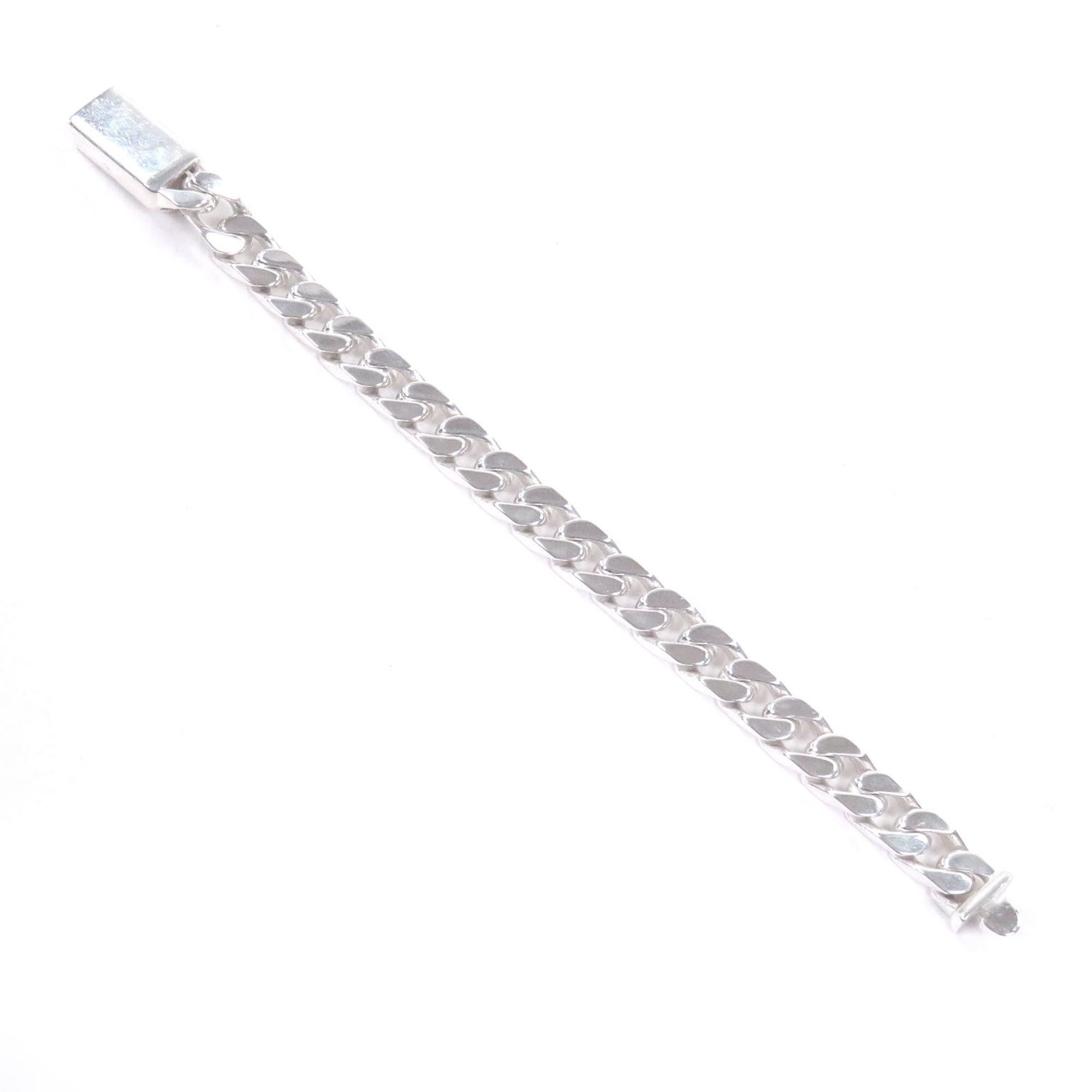 Gucci GUCCI Vintage SV925 Cuban Link Chain Bracelet, Silver, Size 17, Made in Italy, Weight 38.1g, Women's/Men's. Size ONE SIZE - 2 Thumbnail