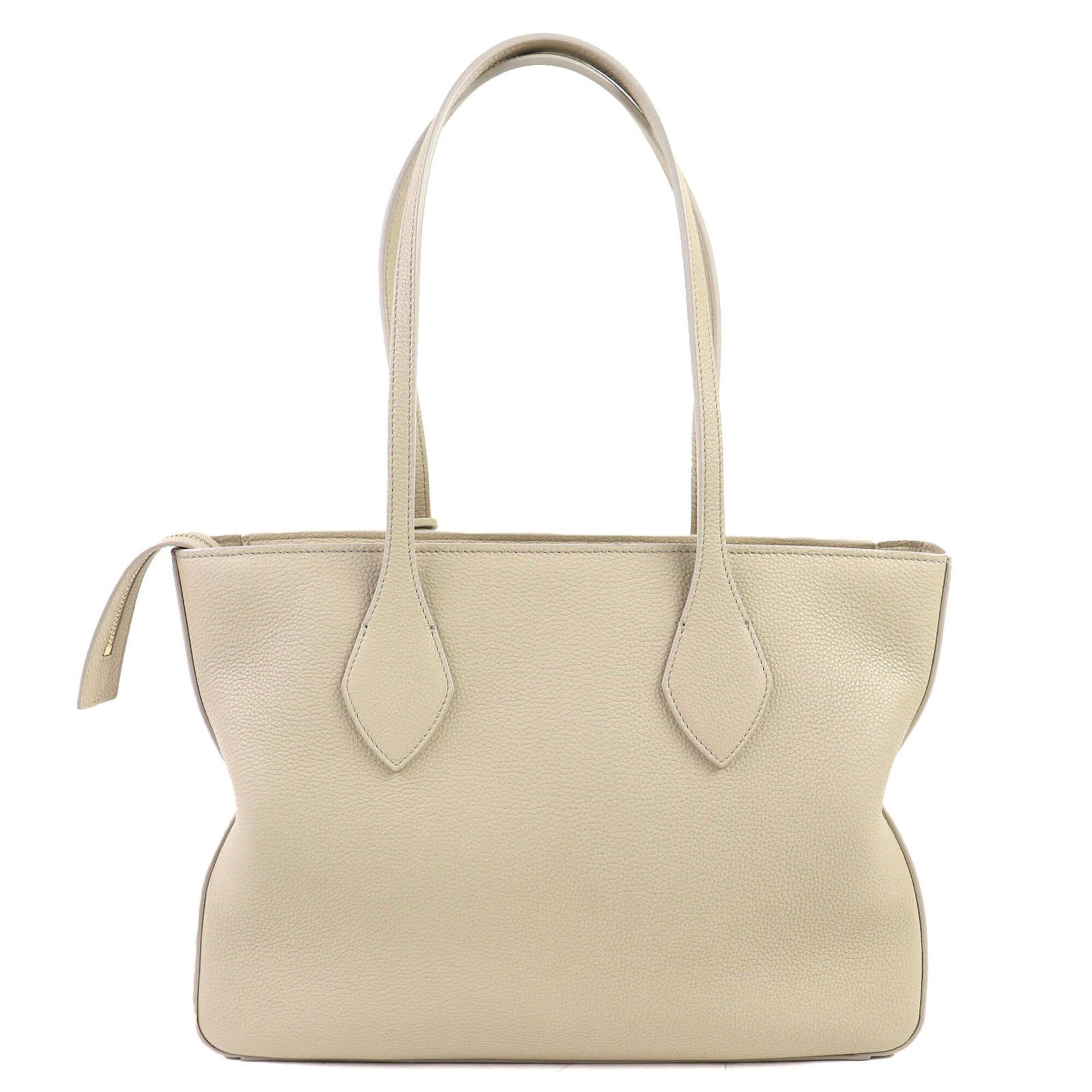 Salvatore Ferragamo Salvatore Ferragamo FERRAGAMO 219861 Tote Bag M Calf Leather with Clochette, Can be Carried on Shoulder, Light Beige, Comes Dust Bag, Made in Italy, Women's Size ONE SIZE - 3 Thumbnail