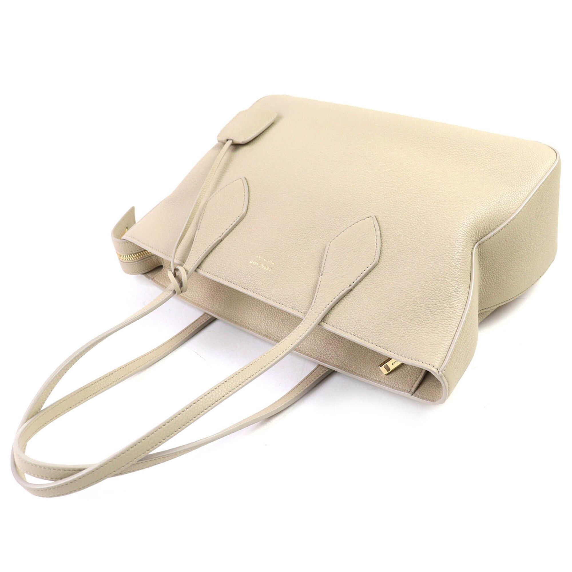 Salvatore Ferragamo Salvatore Ferragamo FERRAGAMO 219861 Tote Bag M Calf Leather with Clochette, Can be Carried on Shoulder, Light Beige, Comes Dust Bag, Made in Italy, Women's Size ONE SIZE - 4 Thumbnail