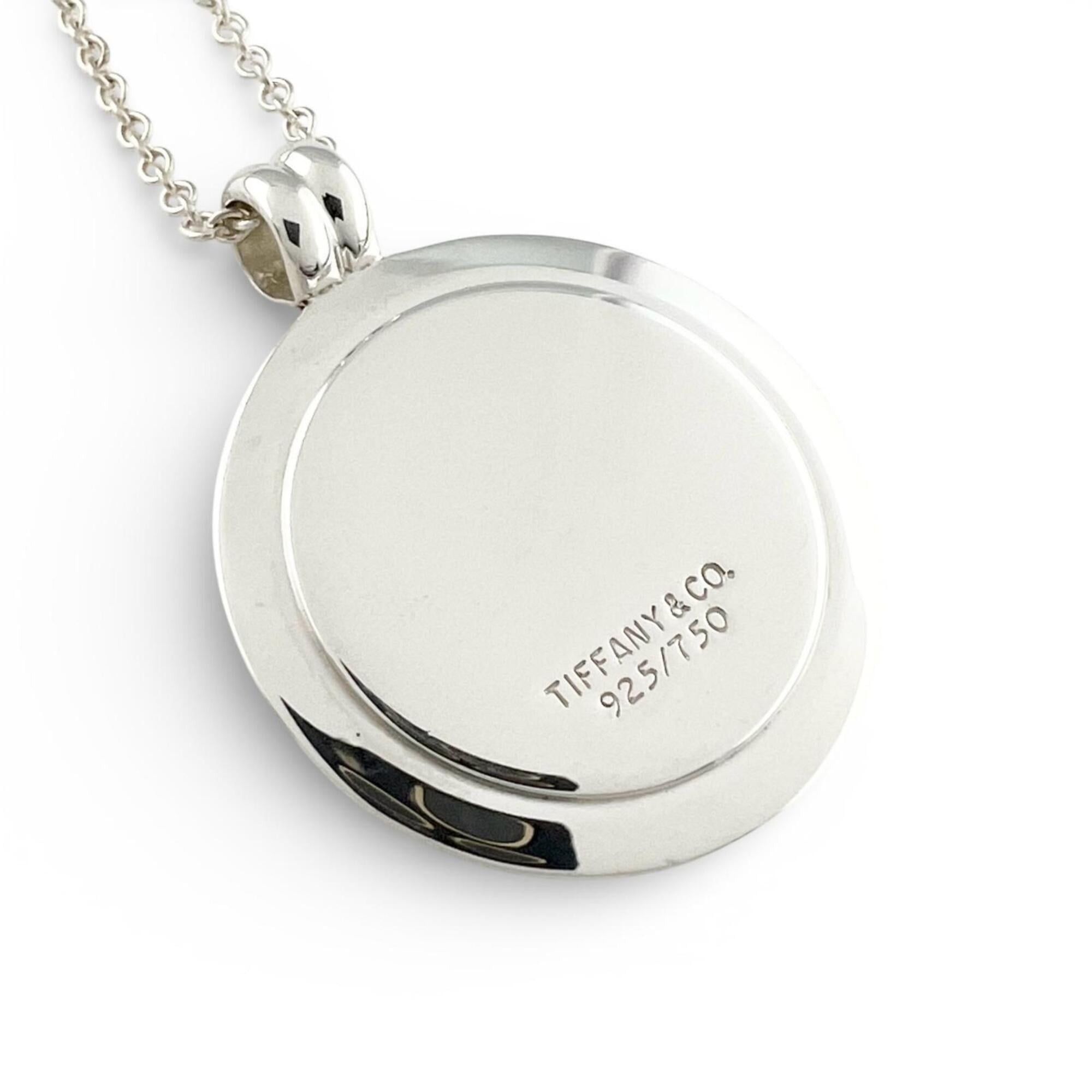 Tiffany & Co. TIFFANY&Co. Tiffany 925 750 Combination T&C Coin Necklace Pendant, Silver and Gold, Weight 12.7g, Women's. Size ONE SIZE - 4 Thumbnail