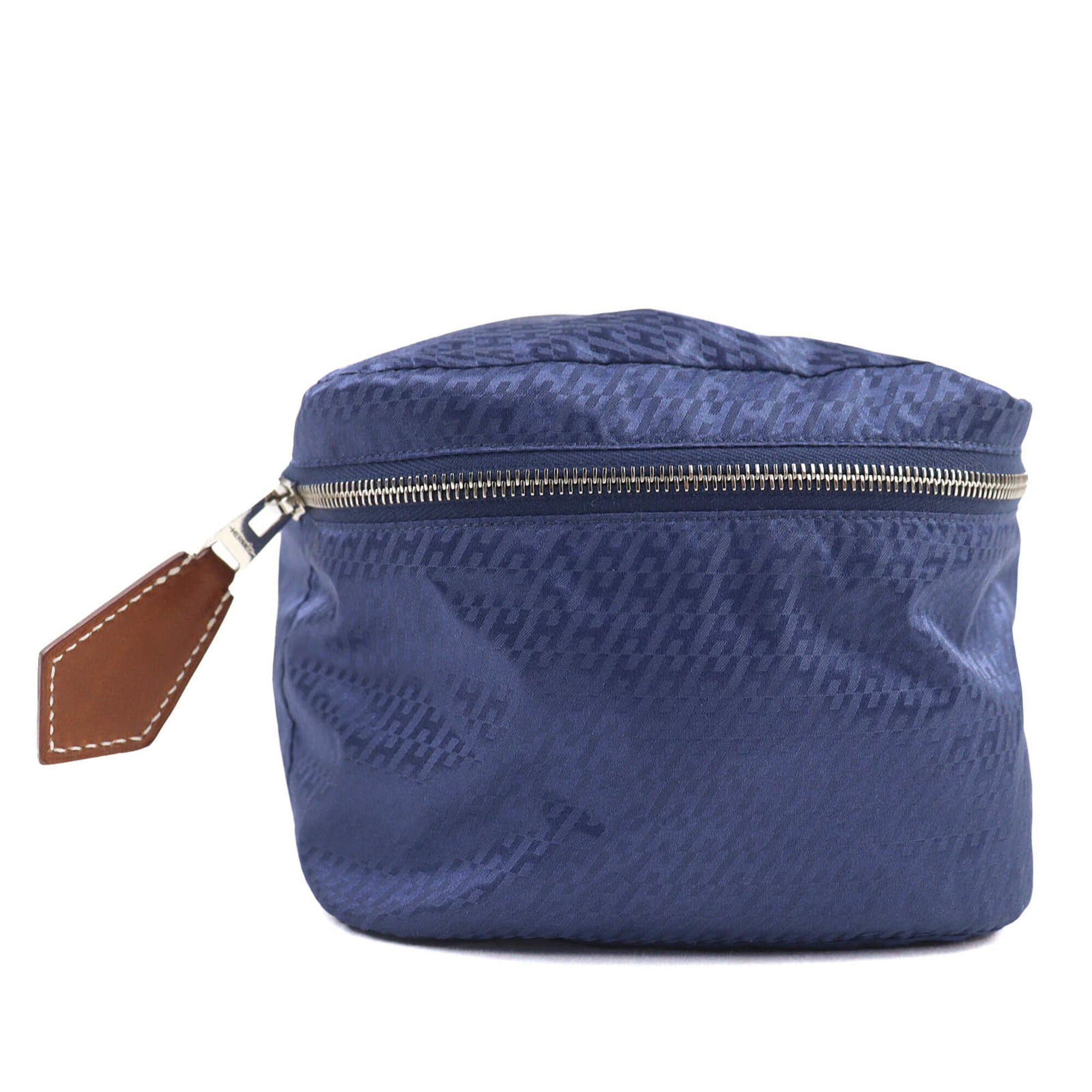 Hermes Hermes Wousse de Voyage PM 100% Silk Pouch, Blue, B Stamp, Made in France, Women's, Highly Recommended ◎ Size ONE SIZE - 3 Thumbnail
