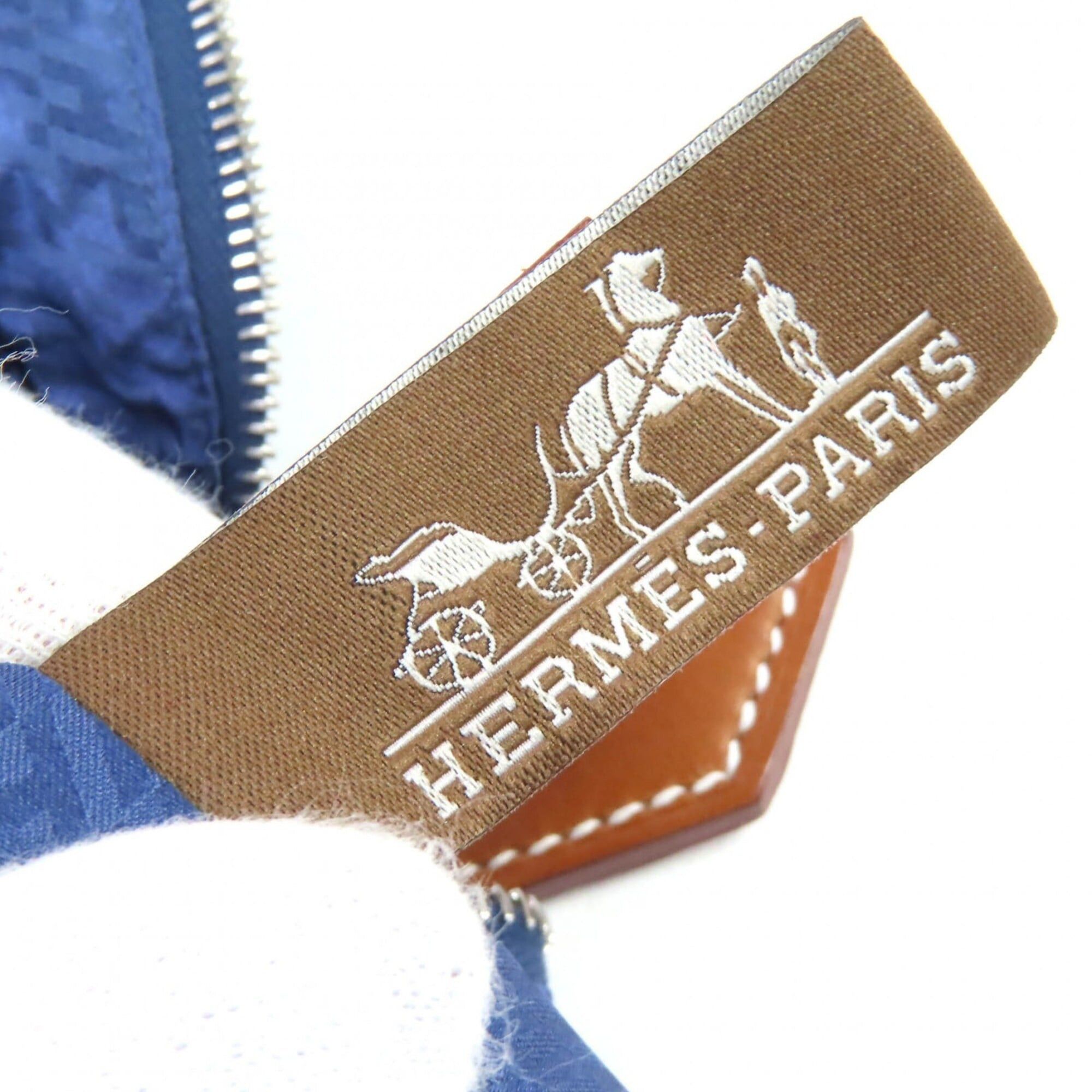 Hermes Hermes Wousse de Voyage PM 100% Silk Pouch, Blue, B Stamp, Made in France, Women's, Highly Recommended ◎ Size ONE SIZE - 9 Thumbnail