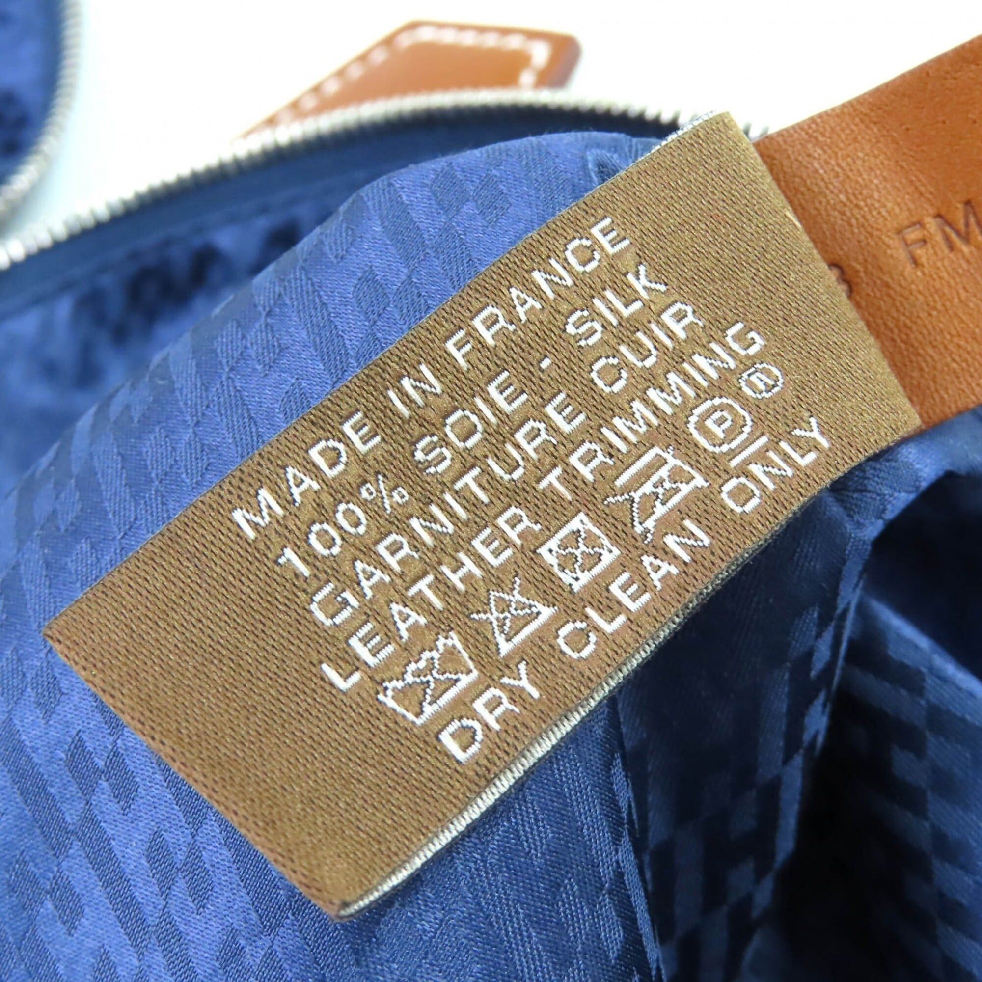 Hermes Hermes Wousse de Voyage PM 100% Silk Pouch, Blue, B Stamp, Made in France, Women's, Highly Recommended ◎ Size ONE SIZE - 10 Thumbnail