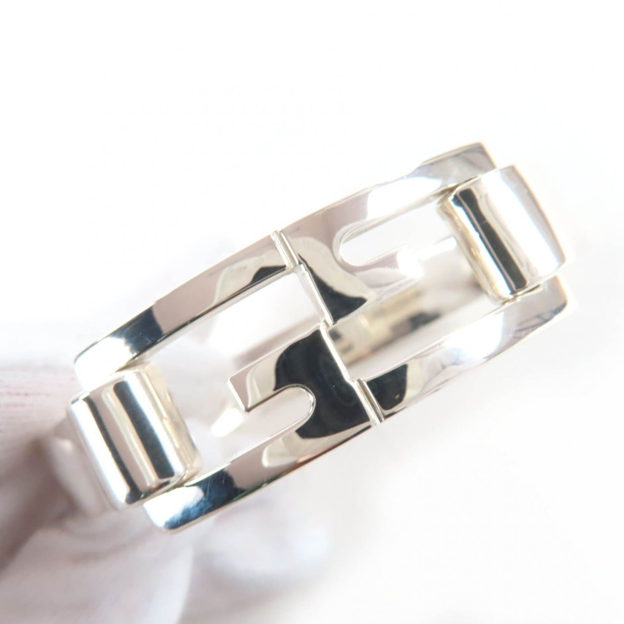 Gucci GUCCI AG925 GG Bangle Bracelet, Silver, Made in Italy, Weight 41.8g, Women's/Men's. Size ONE SIZE - 7 Thumbnail