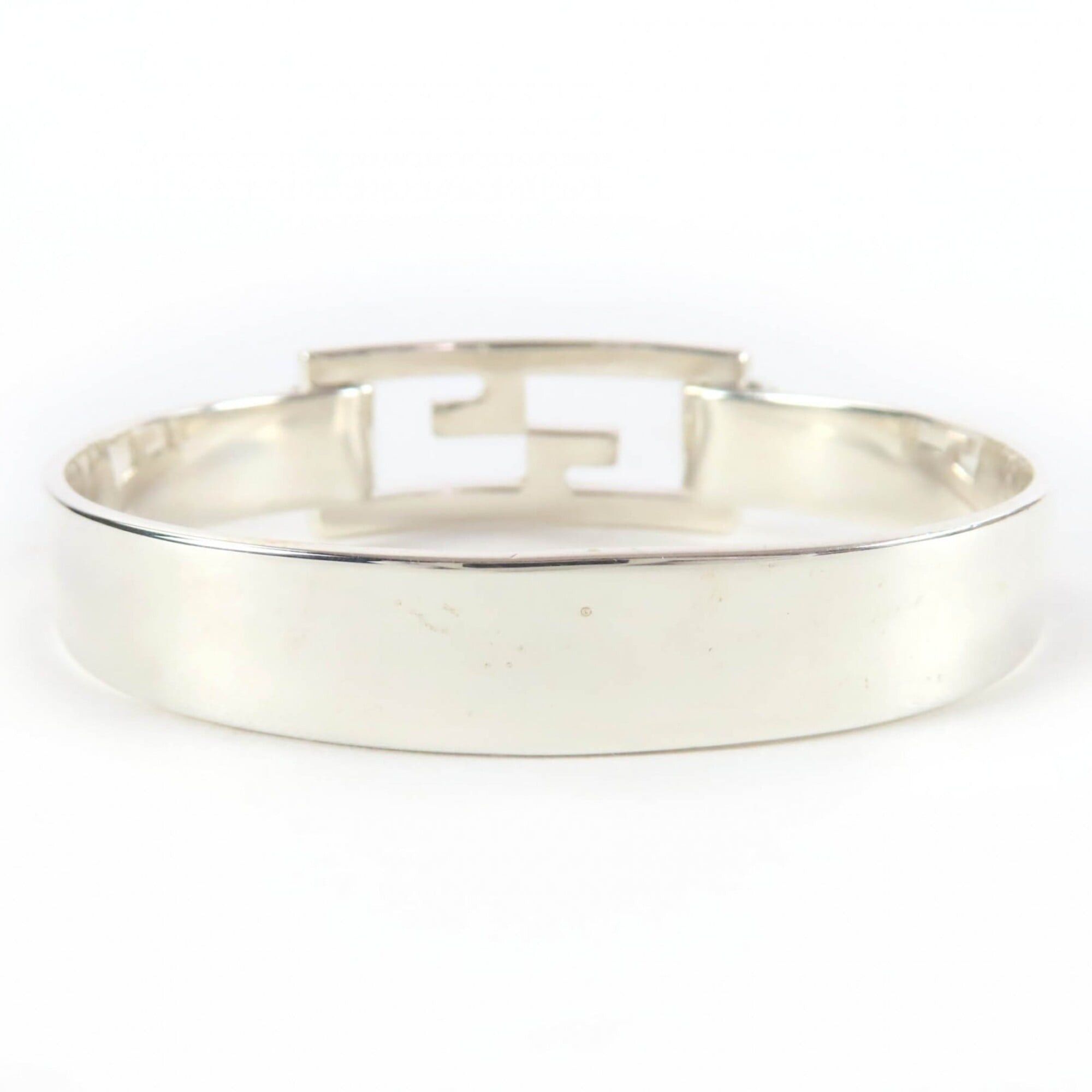 Gucci GUCCI AG925 GG Bangle Bracelet, Silver, Made in Italy, Weight 41.8g, Women's/Men's. Size ONE SIZE - 3 Thumbnail
