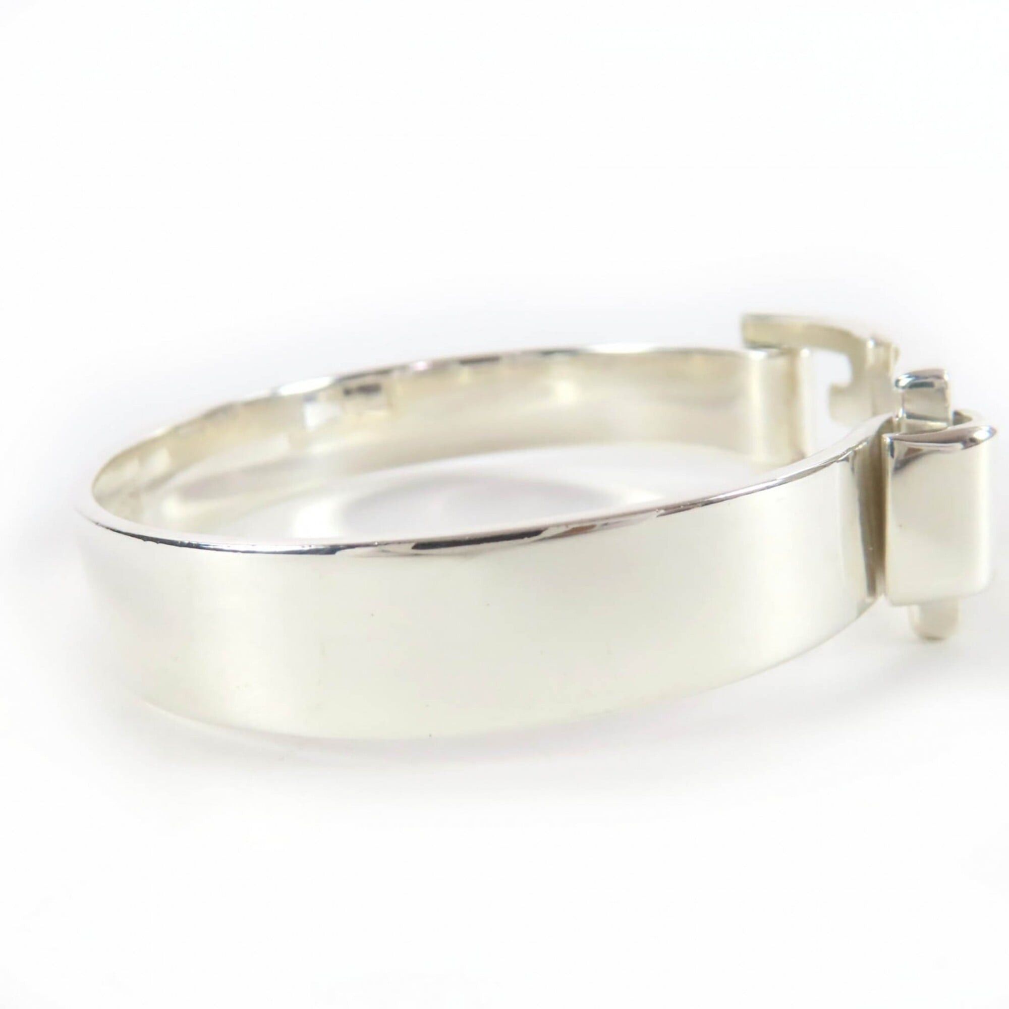 Gucci GUCCI AG925 GG Bangle Bracelet, Silver, Made in Italy, Weight 41.8g, Women's/Men's. Size ONE SIZE - 4 Thumbnail