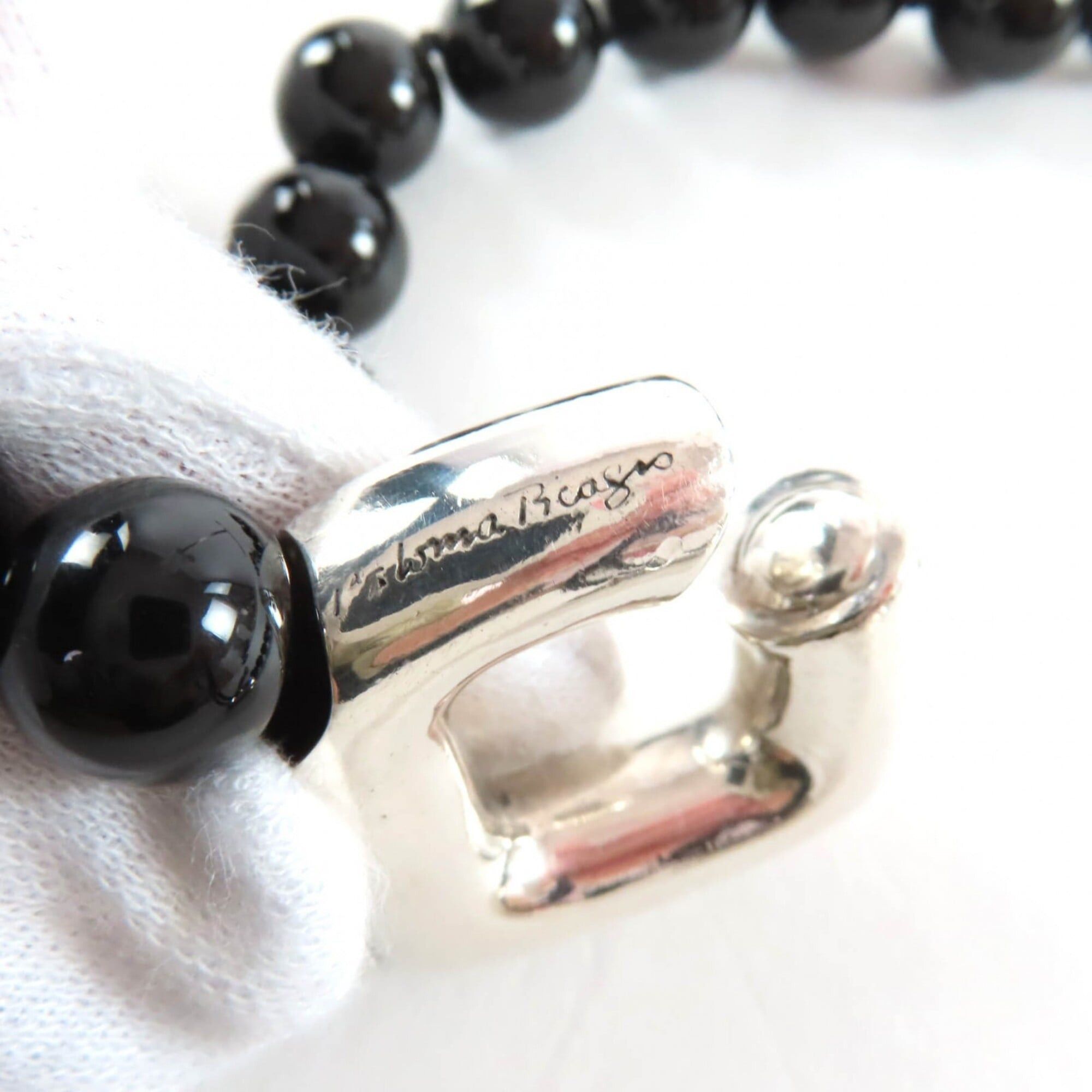 Tiffany & Co. TIFFANY&Co. Tiffany Vintage Onyx 925 Necklace, Black with Silver Hardware, Comes Box and Case, Total Weight 135g, Women's. Size ONE SIZE - 9 Thumbnail