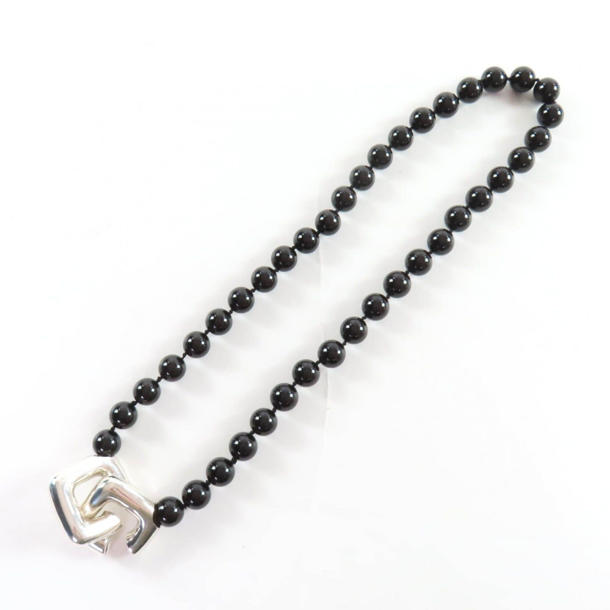 Tiffany & Co. TIFFANY&Co. Tiffany Vintage Onyx 925 Necklace, Black with Silver Hardware, Comes Box and Case, Total Weight 135g, Women's. Size ONE SIZE - 6 Thumbnail