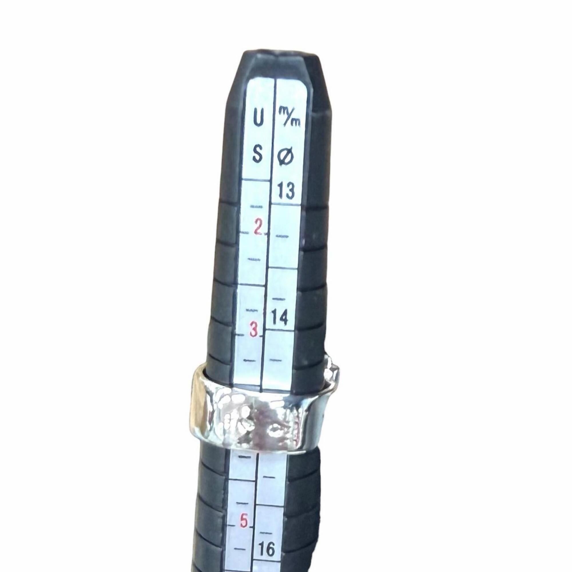 Hermes HERMES Vintage 925 Folding Ring, Silver, Size 48, Weight 7.3g, Women's Size ONE SIZE - 8 Thumbnail