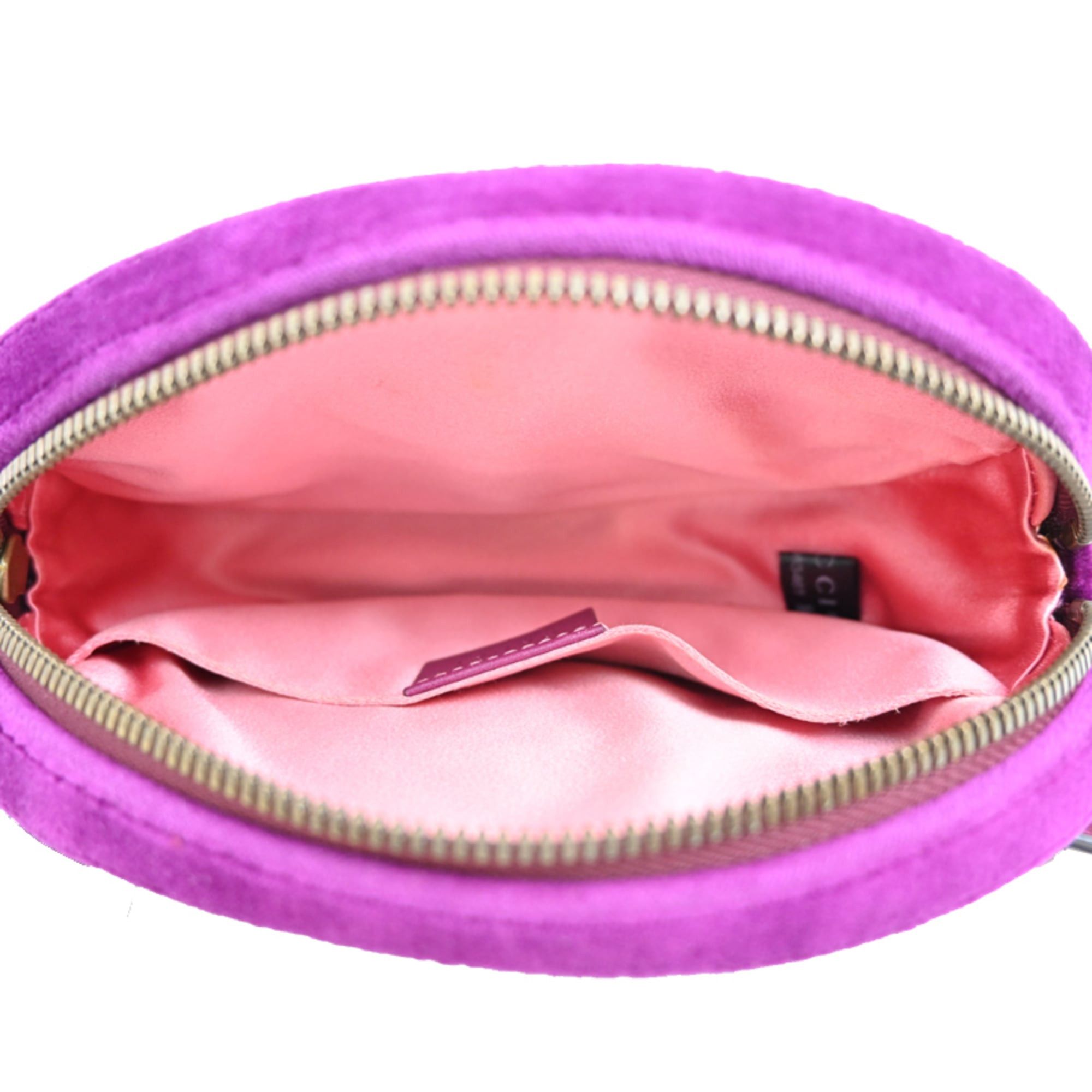 Gucci Gucci GG Marmont Waist Bag, Women's Pouch, 476434, Velour, Purple Size ONE SIZE - 5 Thumbnail