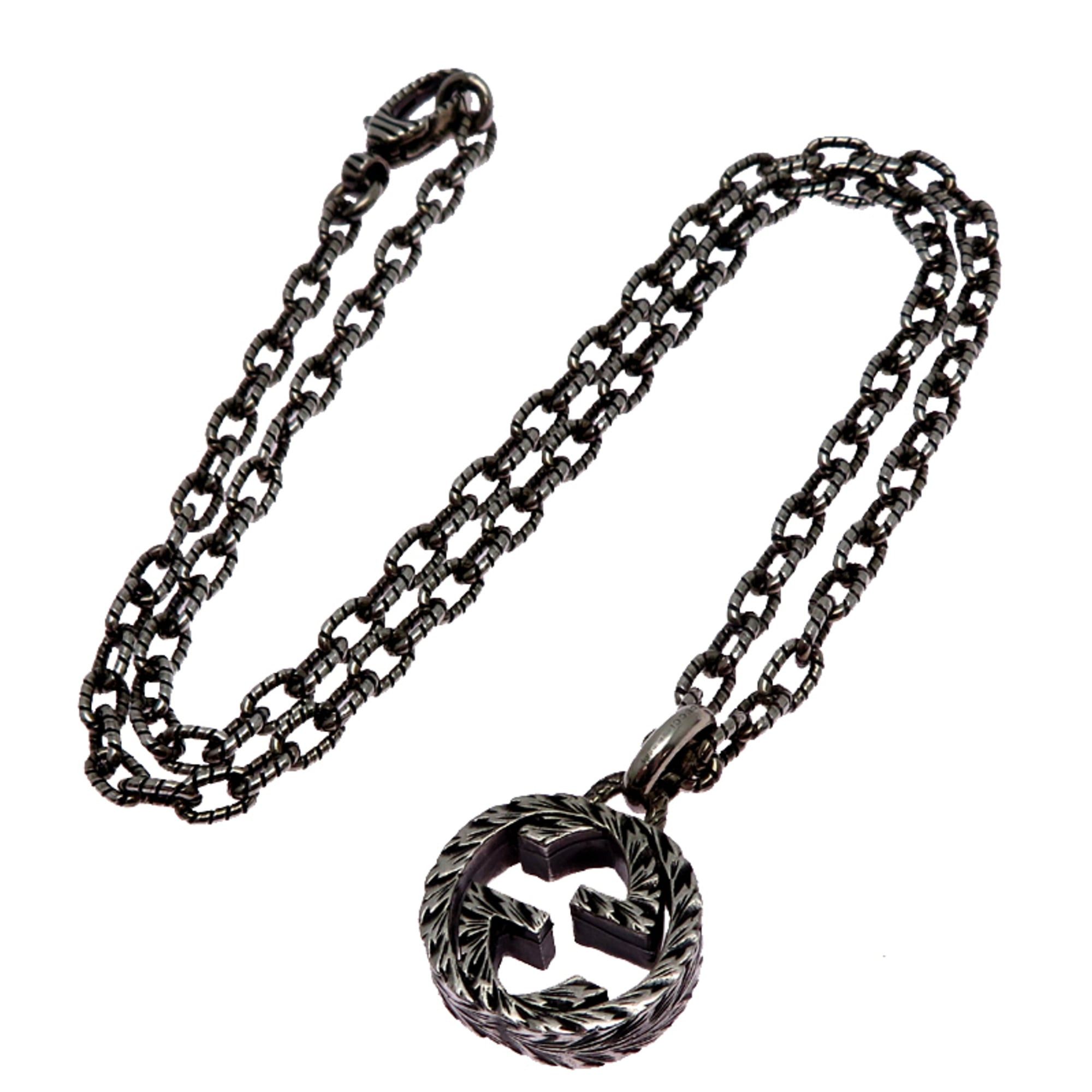 Gucci Gucci Interlocking G Men's Necklace, Sterling Silver 925 Size ONE SIZE - 8 Thumbnail