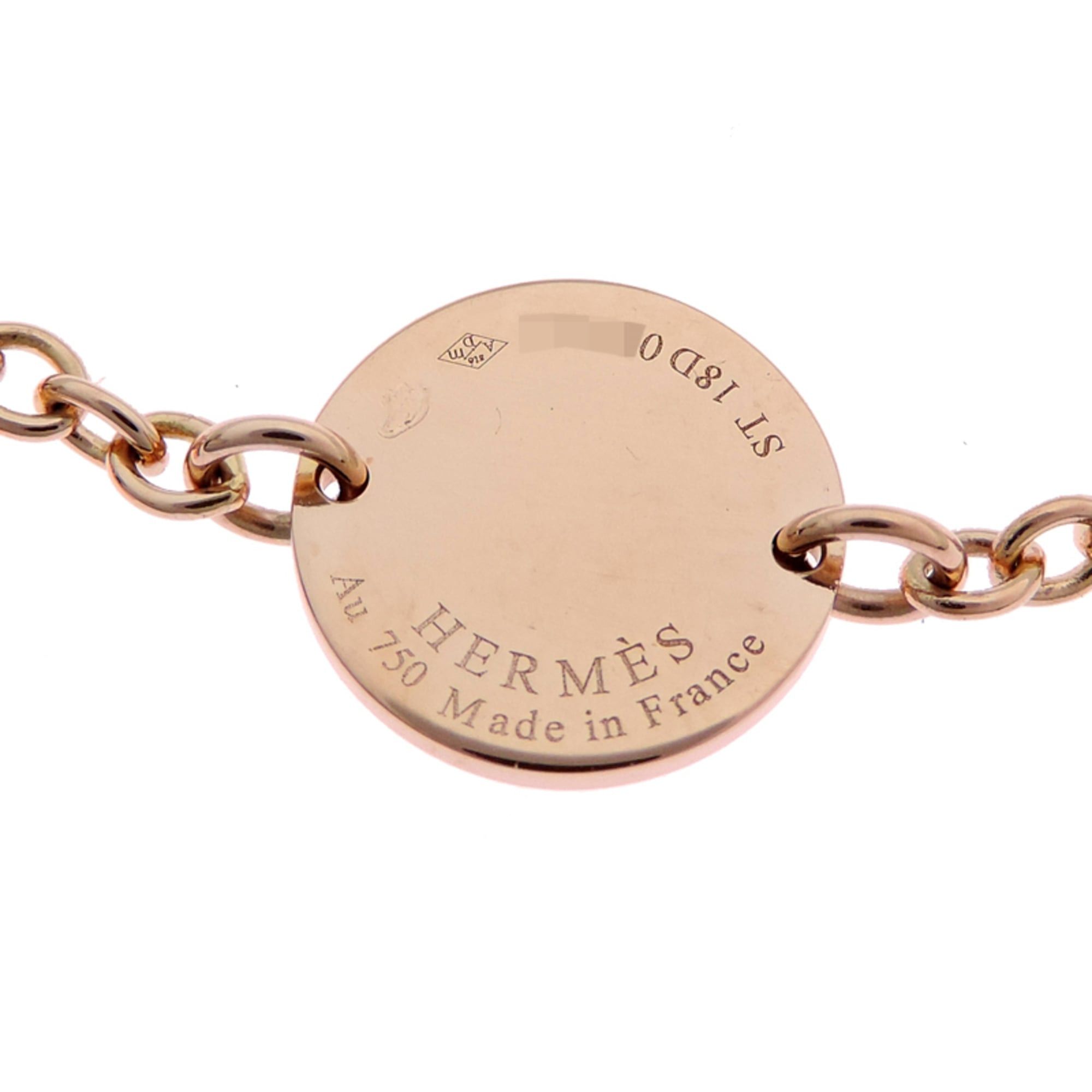 Hermes Hermes Confetti ST Women's/Men's Bracelet H109594B 750 Pink Gold Size ONE SIZE - 5 Thumbnail