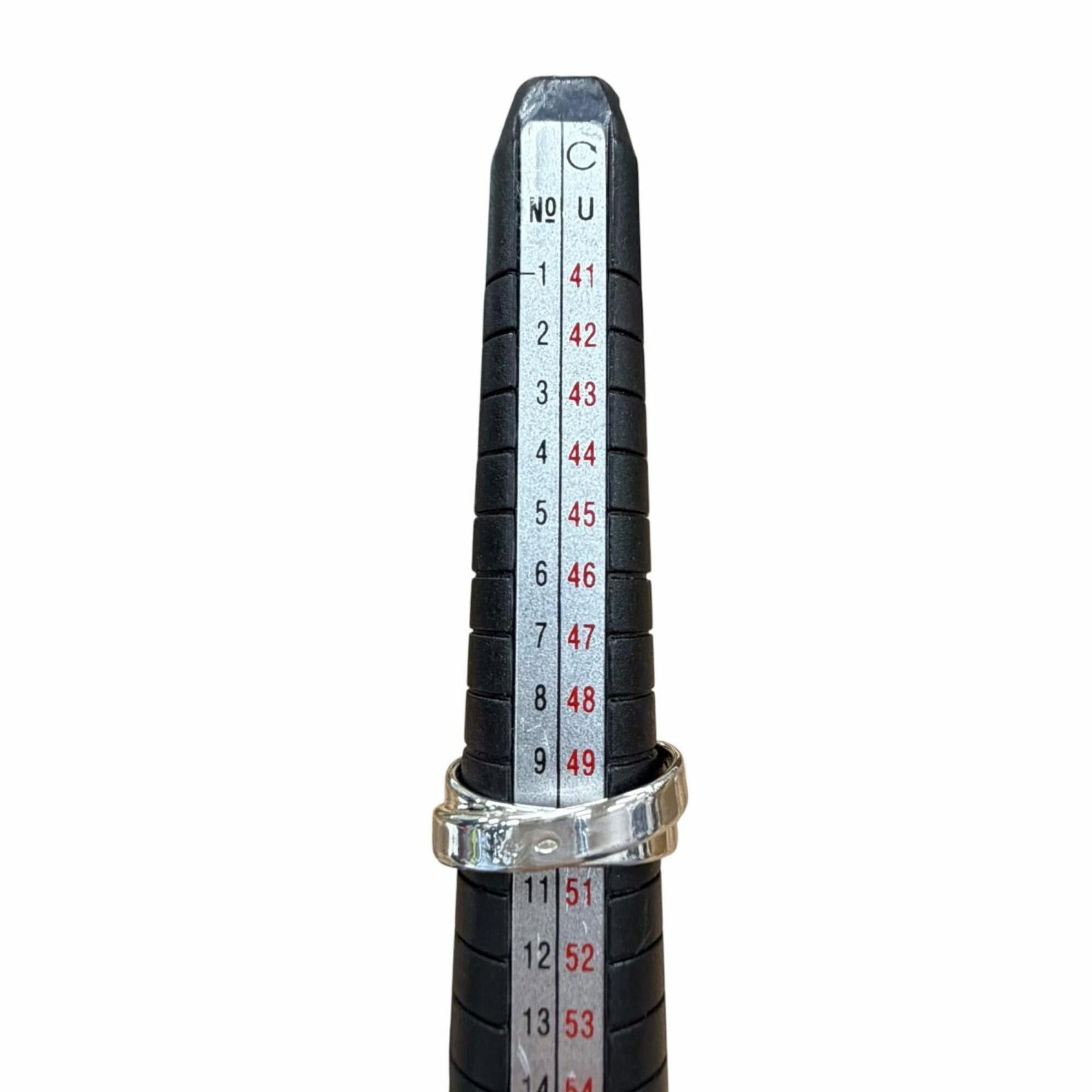 Hermes HERMES Double True Ring, 925/18K Combination, Belt Design, Silver/Gold, Size 50, Weight 4.7g, Women's Size ONE SIZE - 6 Thumbnail