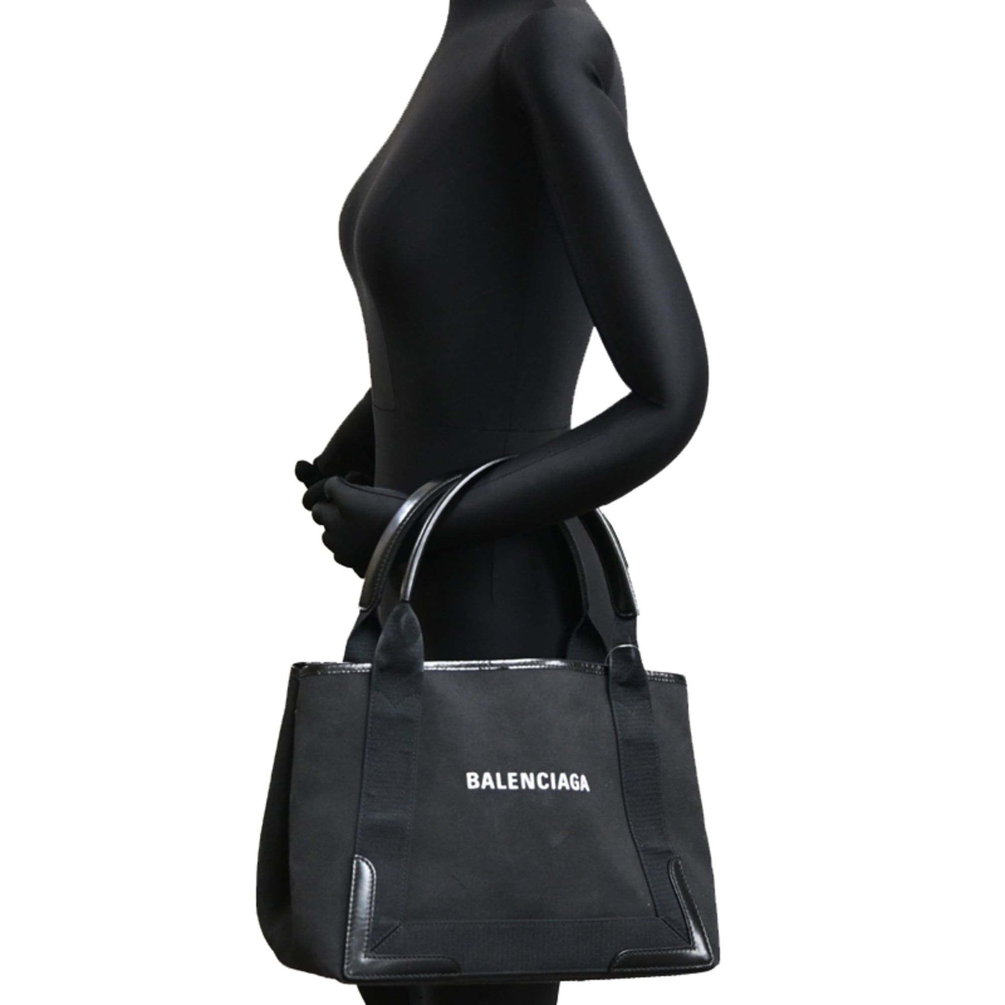 Balenciaga Balenciaga Small Cabas Women's/Men's Tote Bag 339933 Canvas Black Size ONE SIZE - 9 Thumbnail
