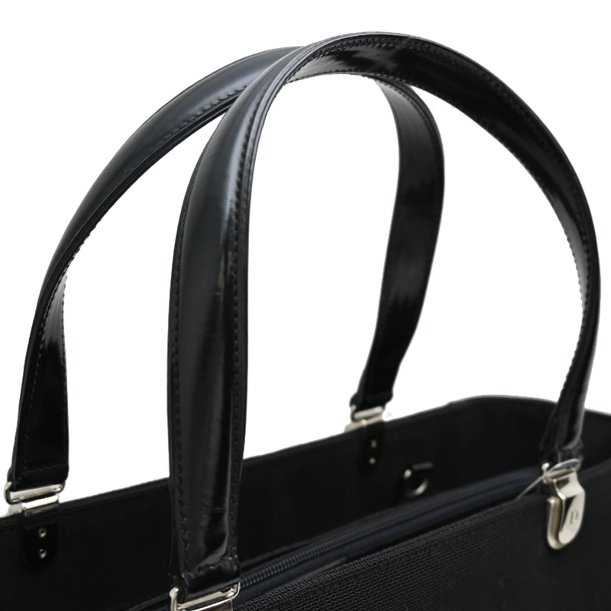 Dior Christian Dior 2-way Women's Tote Bag, Canvas, Black Size ONE SIZE - 5 Thumbnail