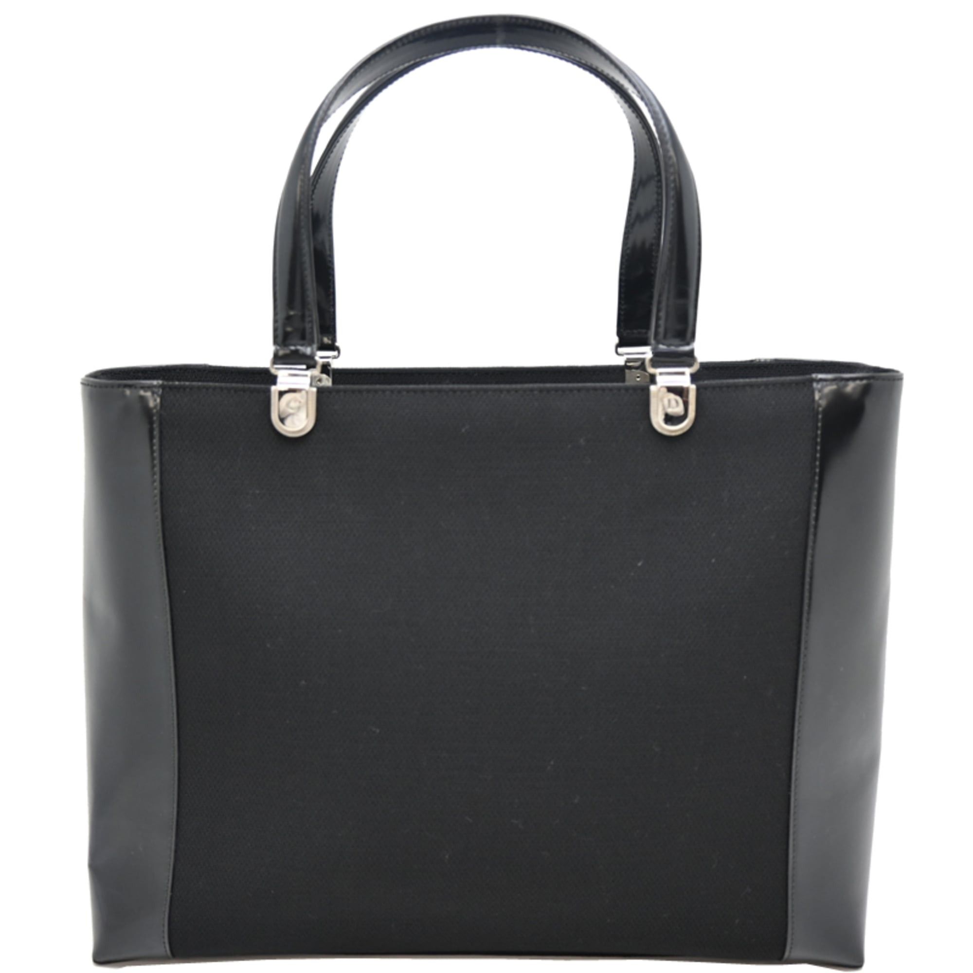 Dior Christian Dior 2-way Women's Tote Bag, Canvas, Black Size ONE SIZE - 2 Thumbnail
