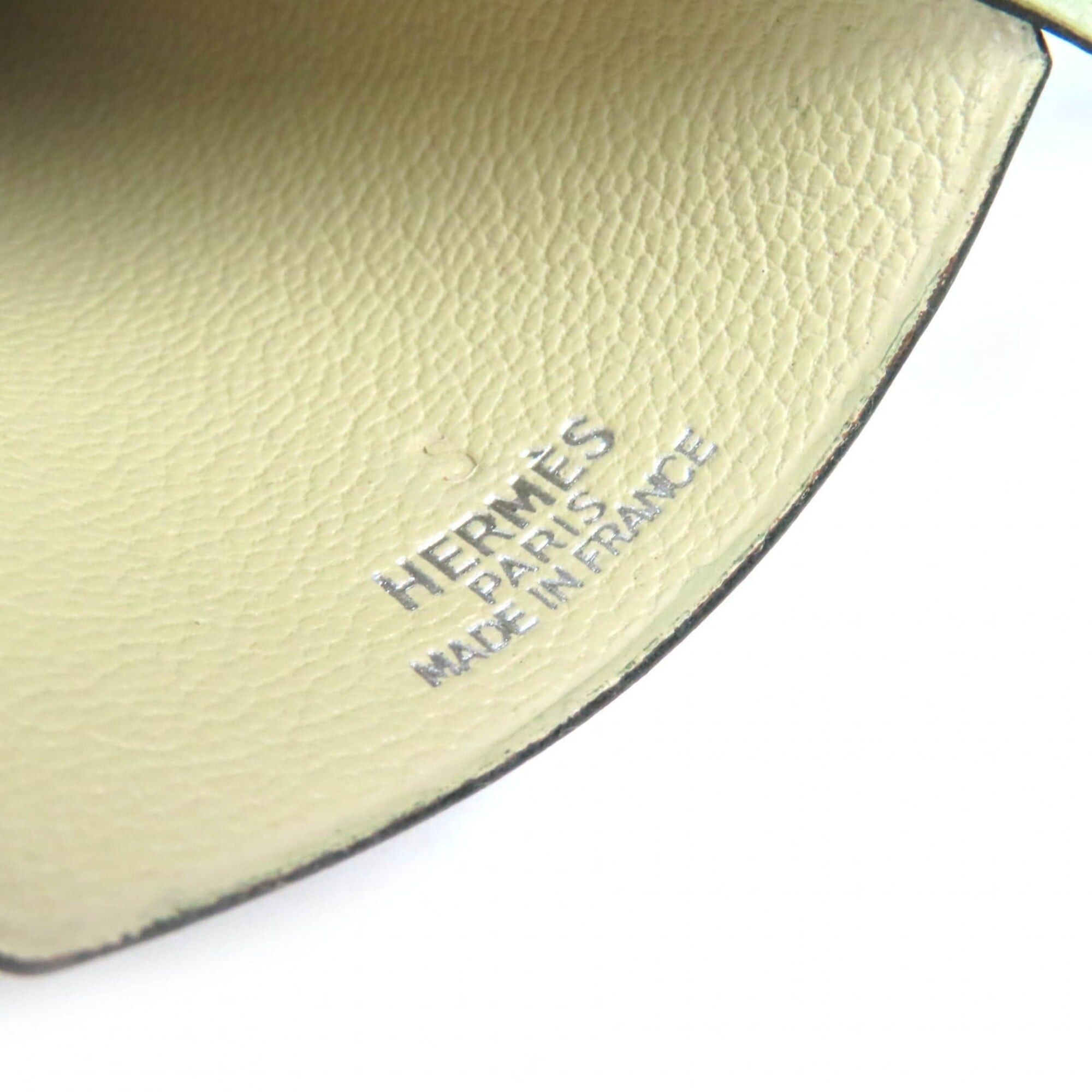 Hermes Hermes Leather Margiela Era Large Clochette Necklace Light Moss Green □E Stamp Made in France Men's Recommended◎ Size ONE SIZE - 6 Thumbnail