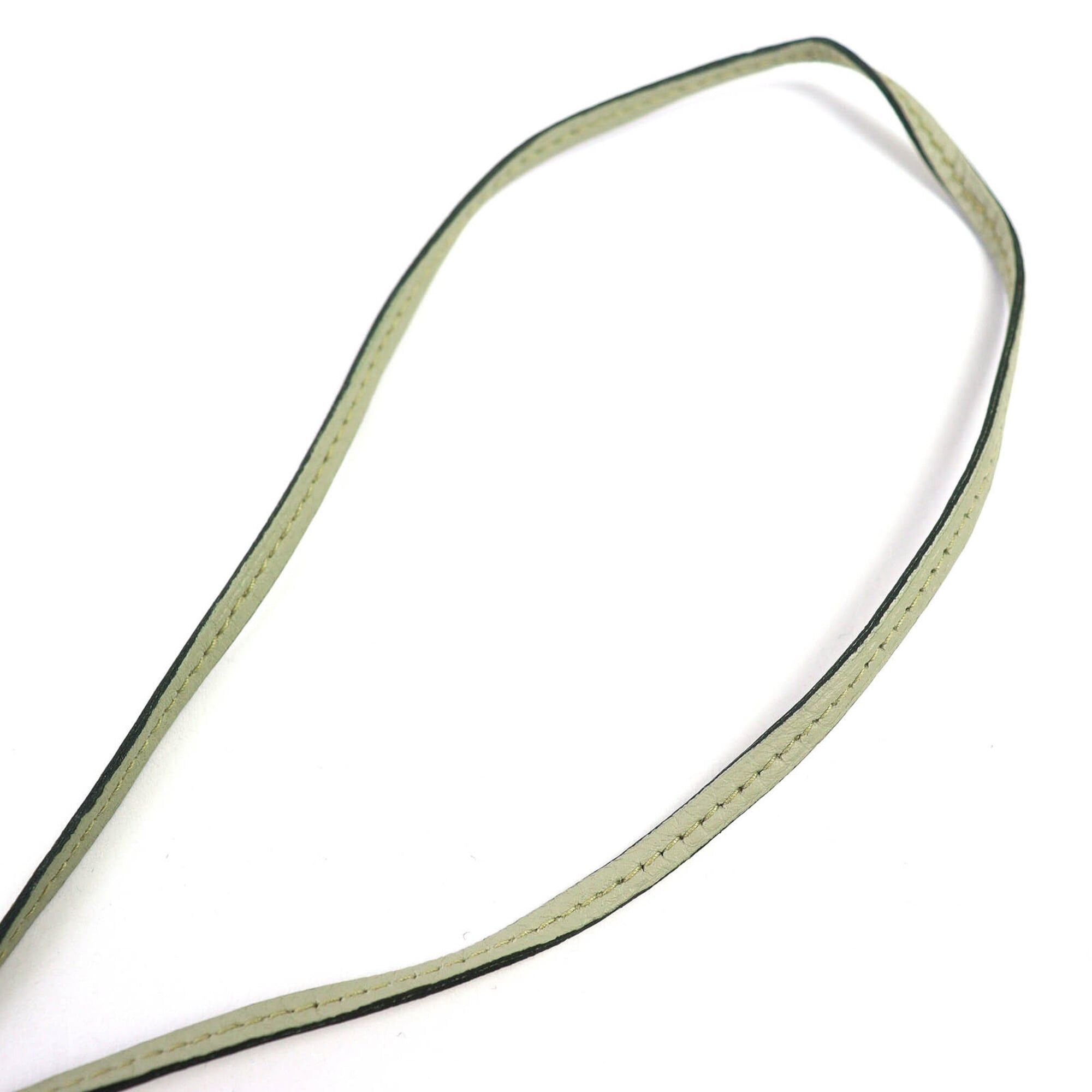 Hermes Hermes Leather Margiela Era Large Clochette Necklace Light Moss Green □E Stamp Made in France Men's Recommended◎ Size ONE SIZE - 5 Thumbnail